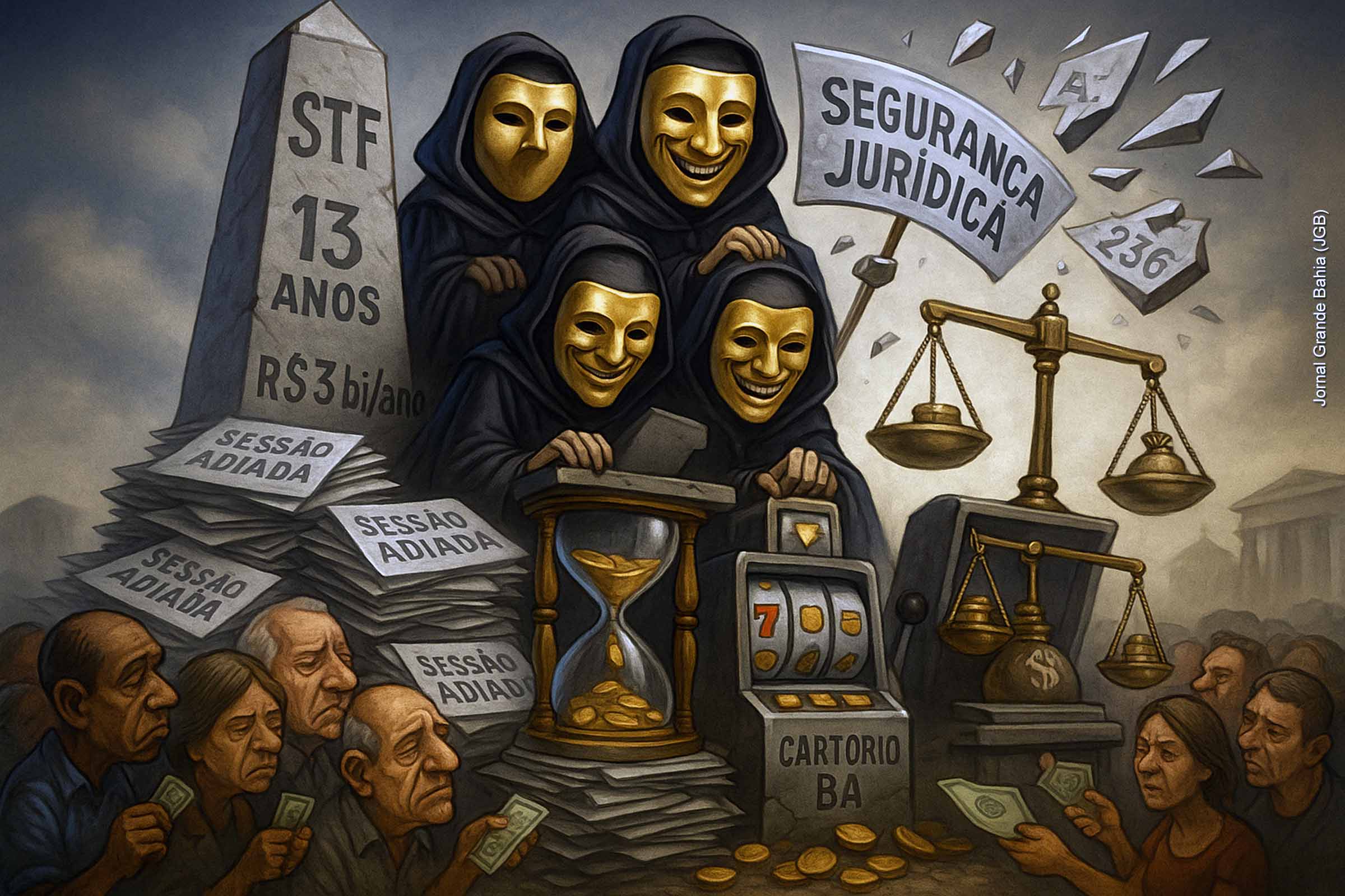 STF perpetua privilégios: 13 anos de atraso em julgamento sobre cartórios da Bahia expõem ineficiência e corrupção de princípios