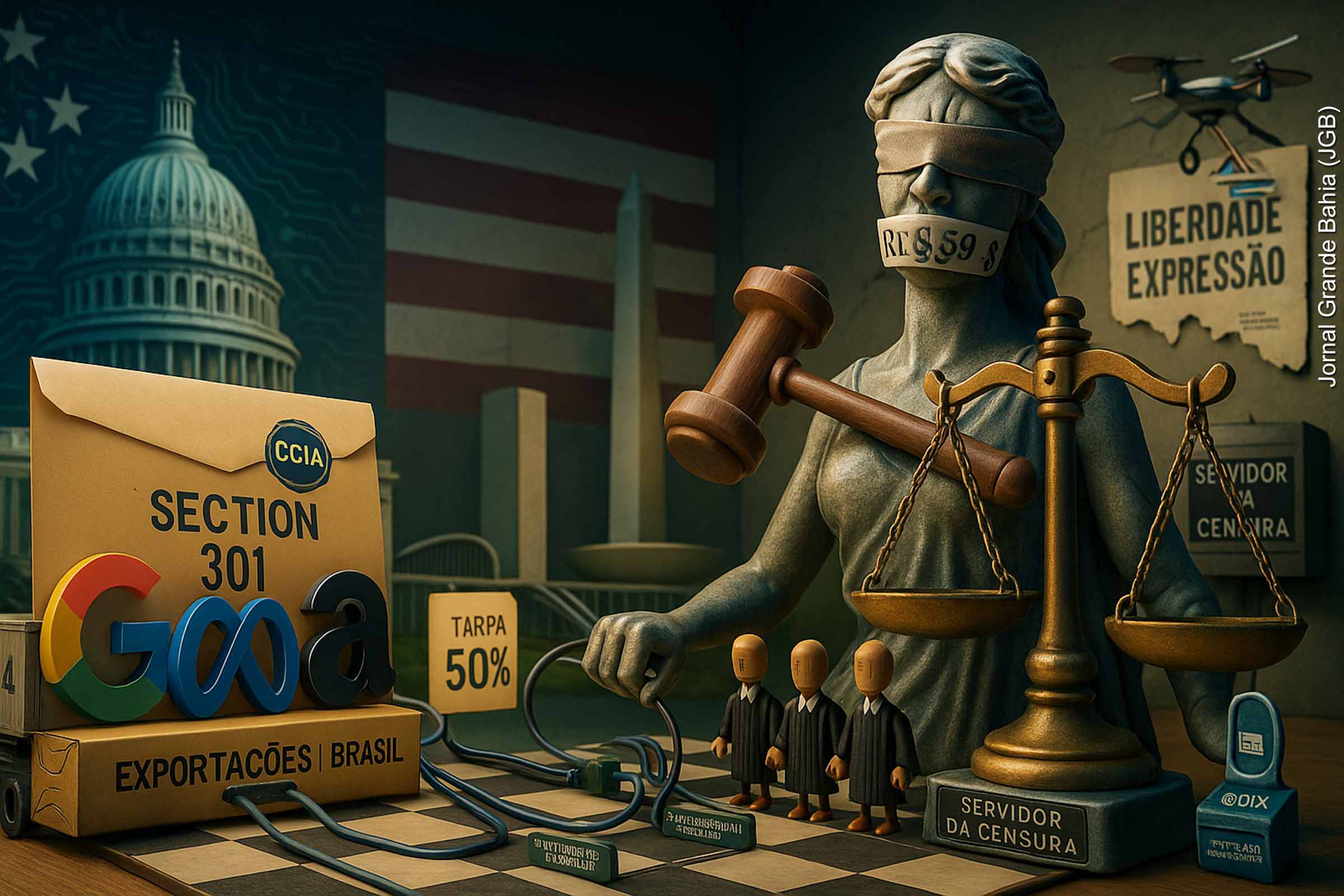 Big Techs reforçam acusações dos EUA contra o Brasil em investigação comercial; STF viola Constituição, Leis Internacionais sobre Liberdade de Expressão e Imprensa