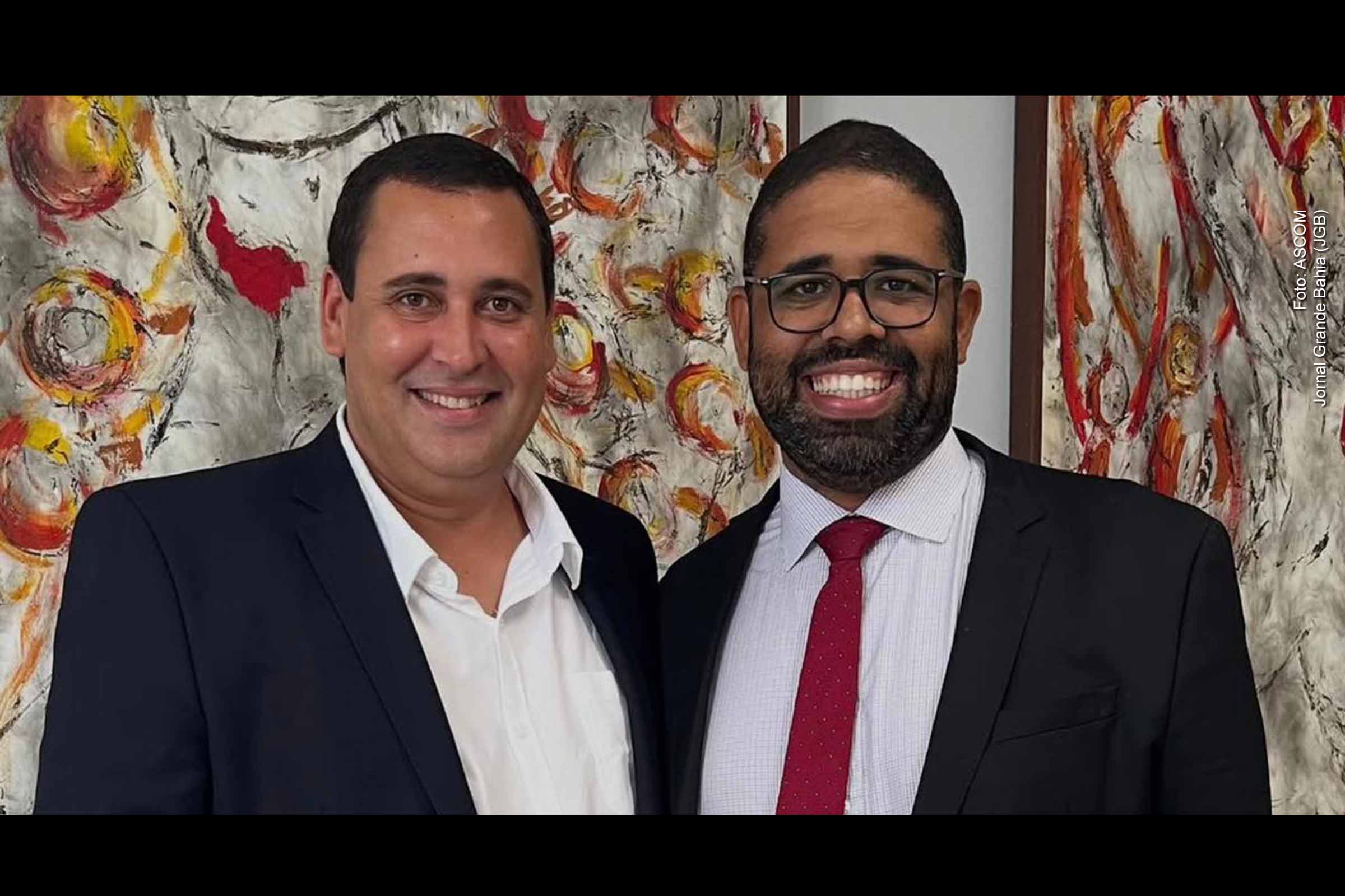 Secretário de Comunicação do PT nacional, Éden Valadares e Felipe Freitas, secretário de Justiça da Bahia.