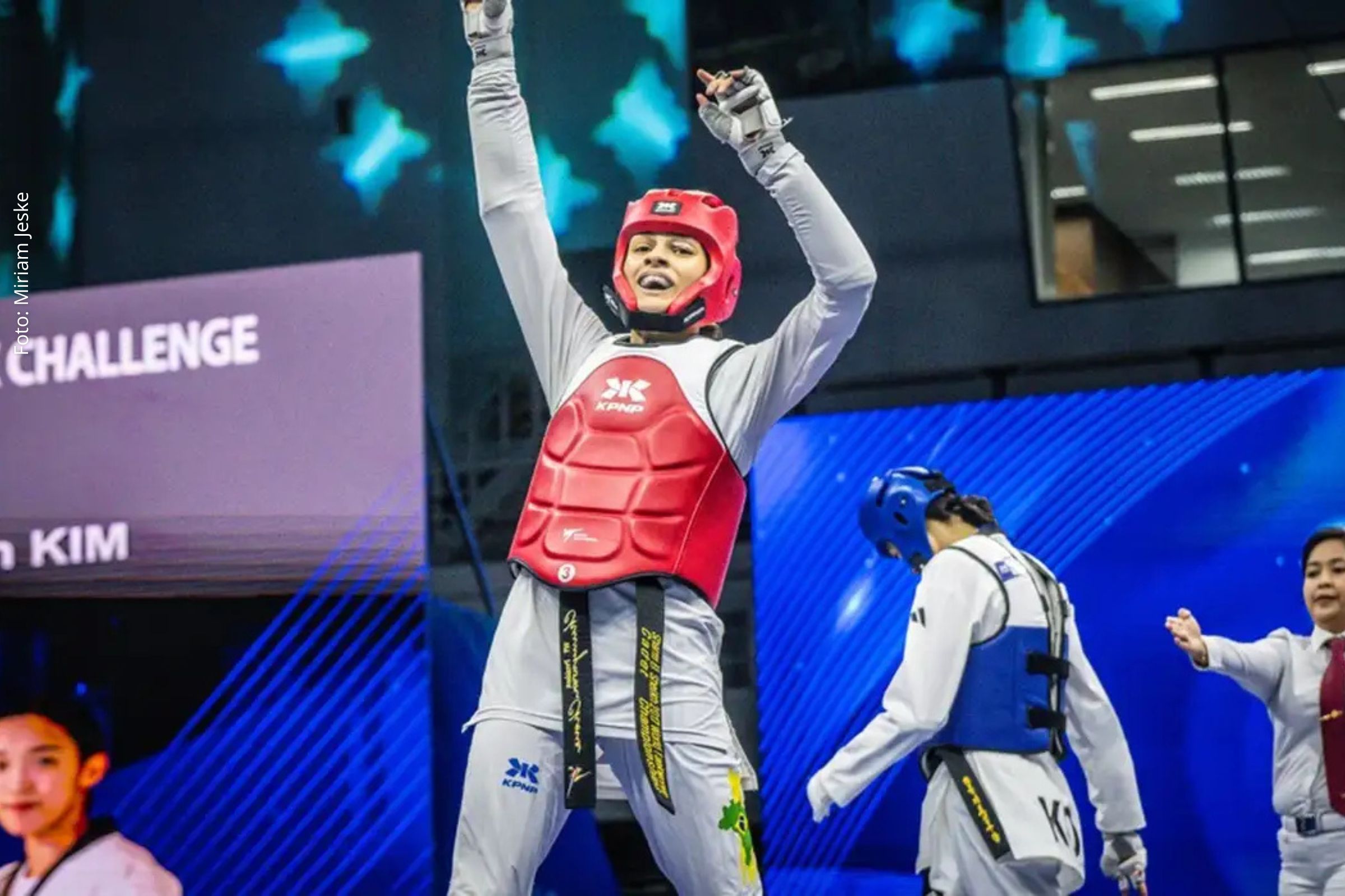Brasileira Maria Clara Pacheco vence Grand Prix de taekwondo e supera campeã olímpica