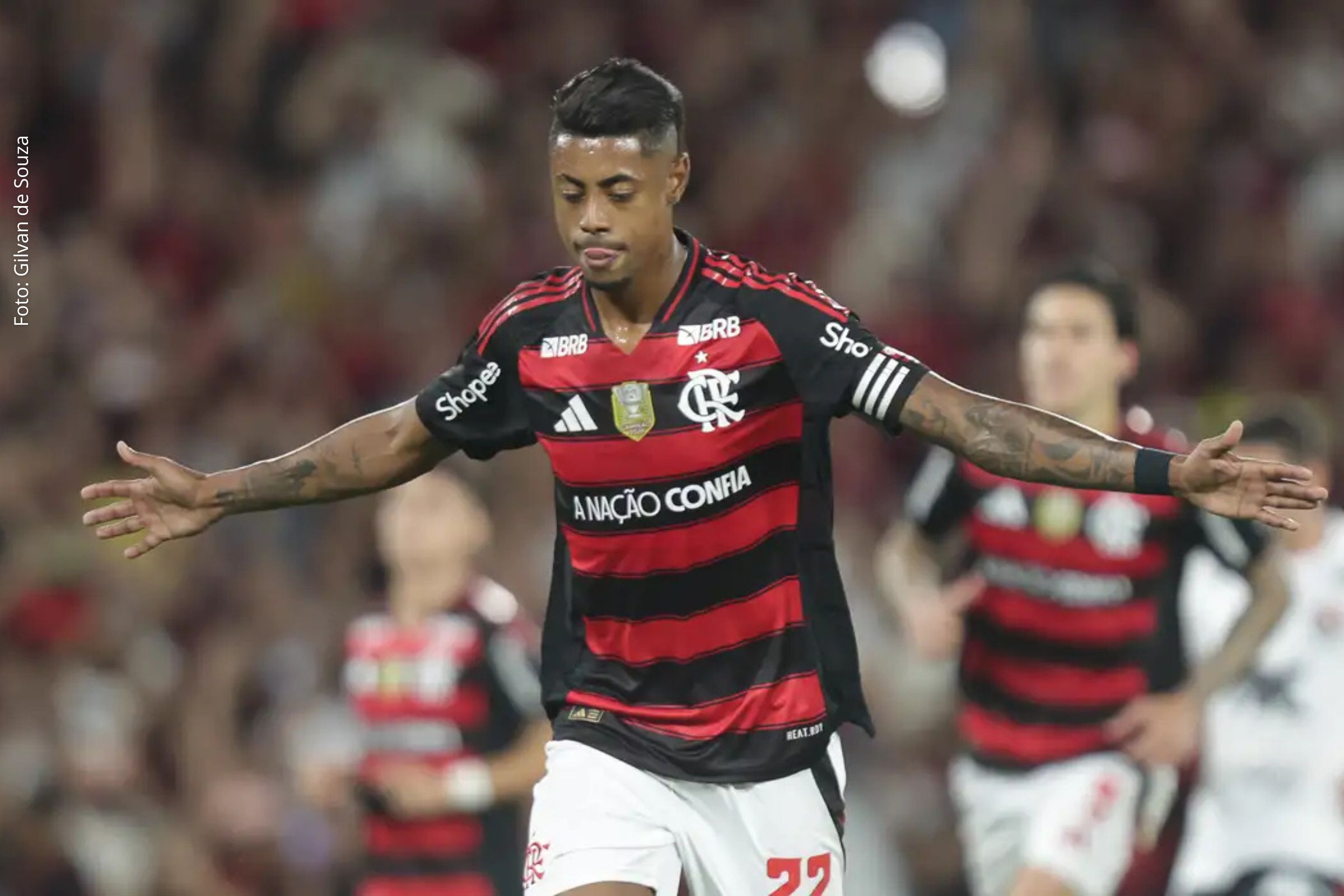 Atacante do Flamengo é suspenso e multado por infração ao Código Brasileiro de Justiça Desportiva.