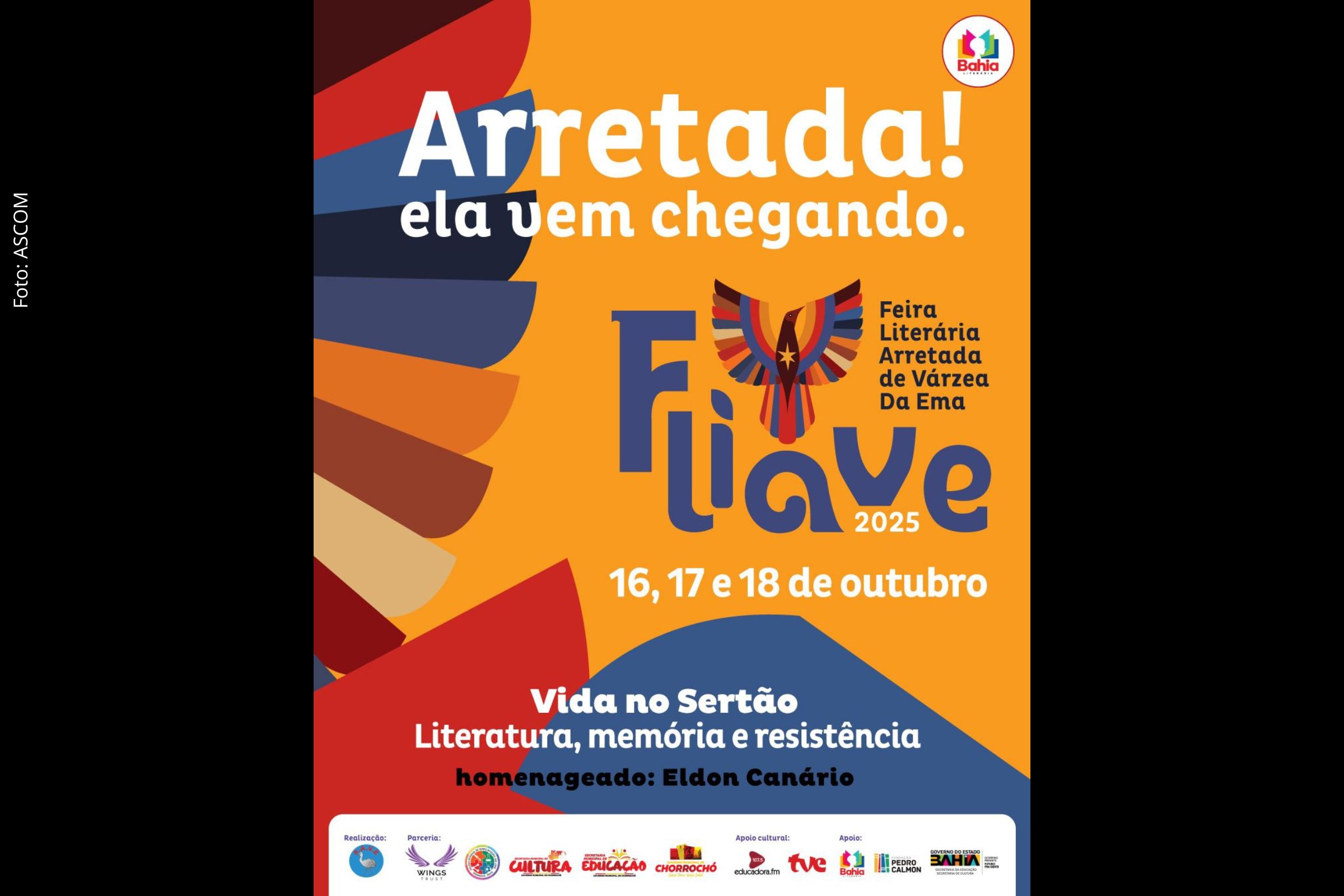 Feira Literária Arretada da Várzea da Ema acontece em outubro com programação gratuita e homenageia escritor Eldon Canário.