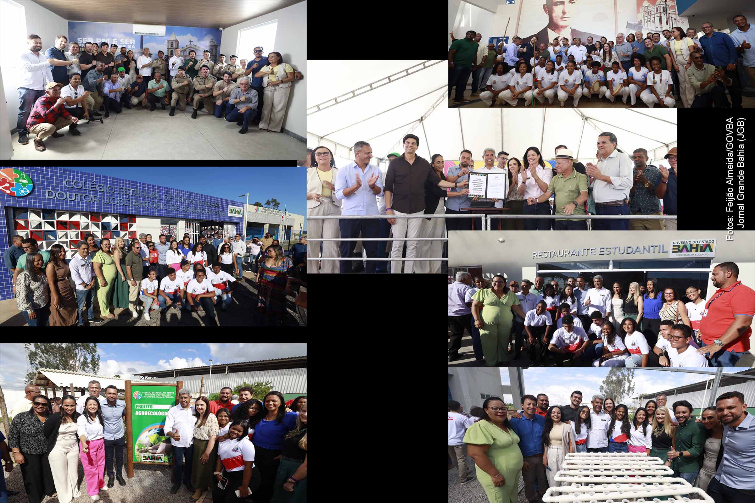 Governador Jerônimo Rodrigues inaugura escola de tempo integral e unidades policiais em Cardeal da Silva; Investimentos ultrapassam R$ 23 milhões