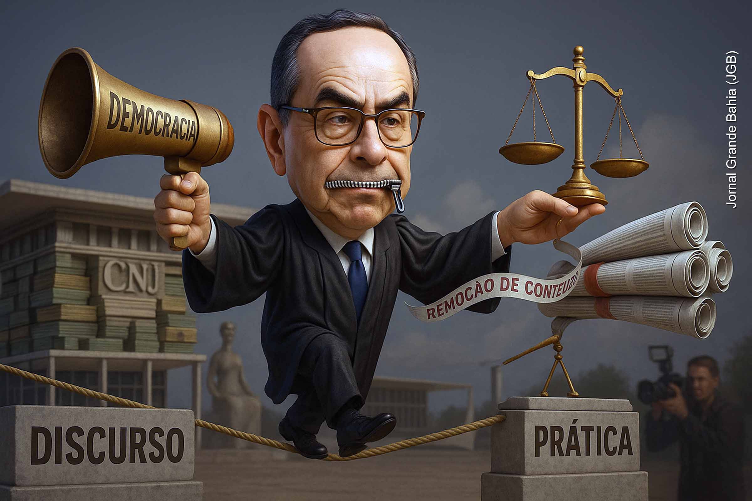 Ministro Roberto Barroso nega censura judicial, mas críticas expõem crise de confiança no STF e Crime de Estado contra a Liberdade de Imprensa