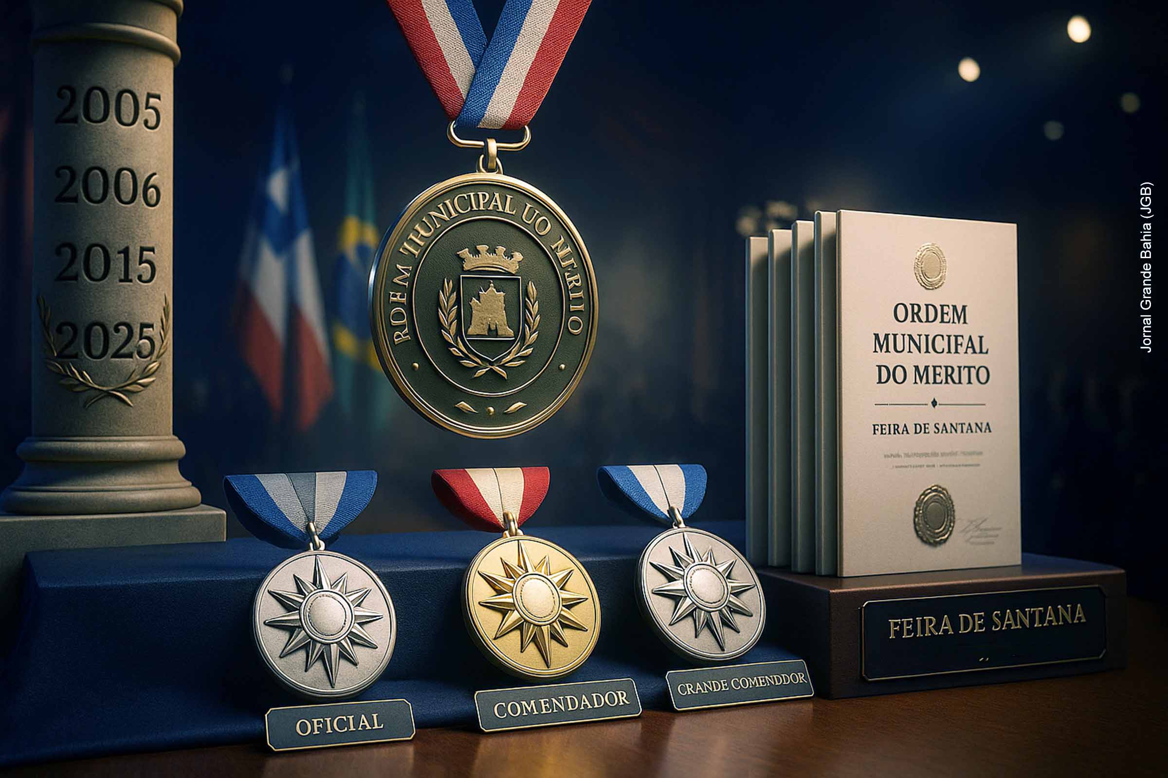 Na solenidade desta quinta-feira (18/09/2025), Feira de Santana celebra seus 192 anos com a entrega da Ordem Municipal do Mérito. Serão homenageados secretários municipais, empresários e cidadãos de diferentes setores, em graus que variam de Oficial a Grande Comendador. A iniciativa valoriza o reconhecimento público de trajetórias de relevância, ainda que careça de maior clareza nos critérios de escolha.