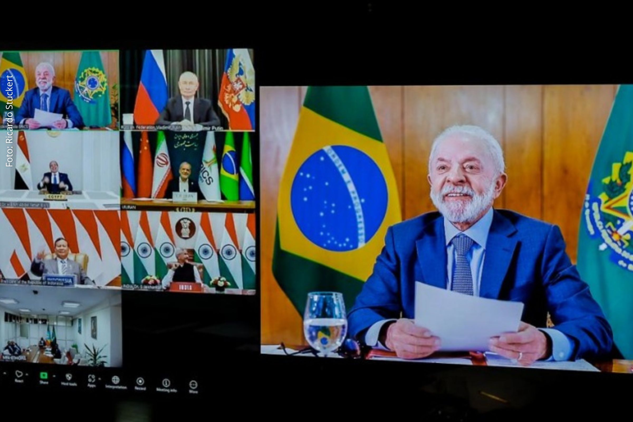 Presidente Lula defende multilateralismo e critica tarifas dos EUA em cúpula virtual do BRICS