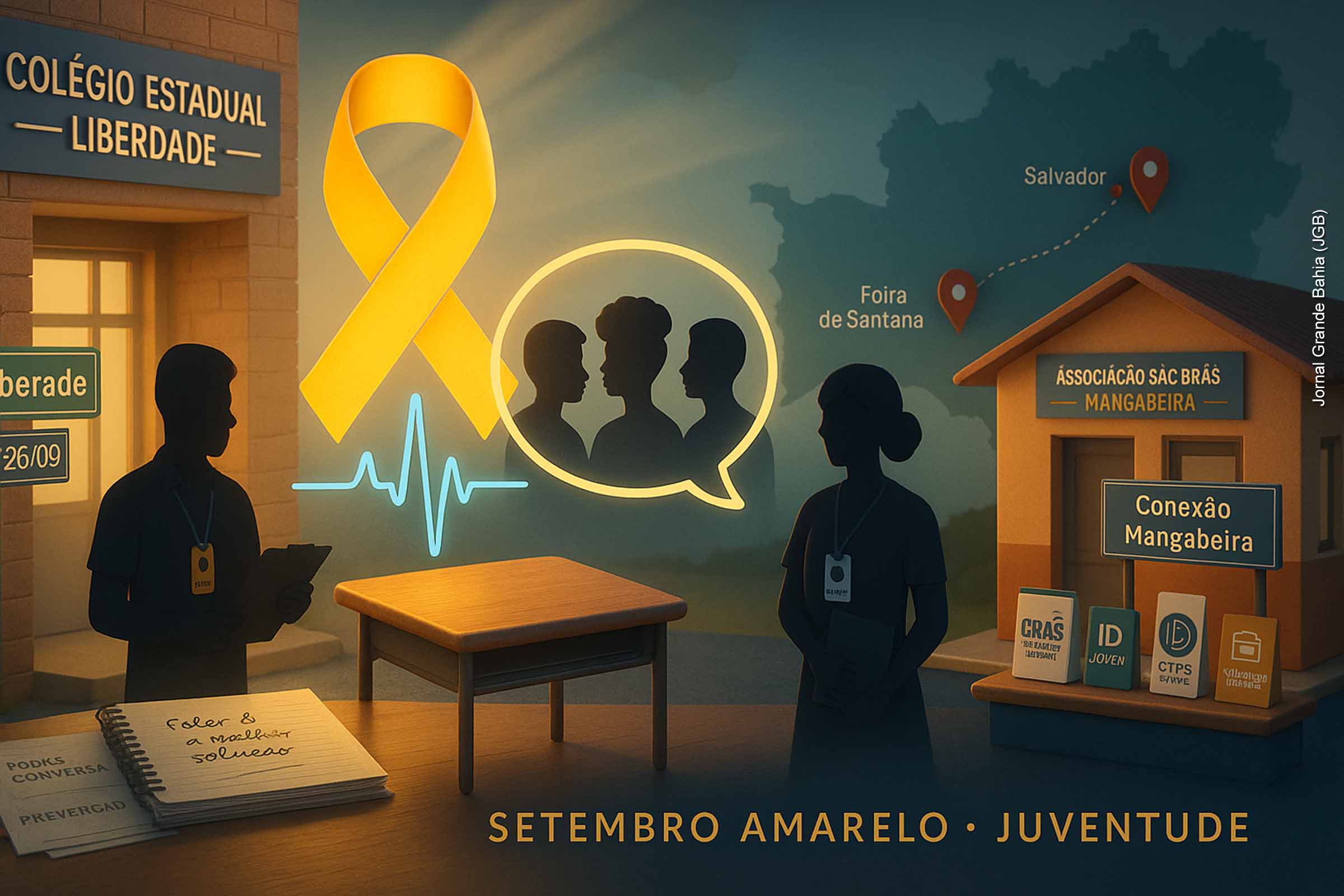 Prevenção ao suicídio de jovens mobiliza Coletivos Bahia pela Paz em Salvador e Feira de Santana