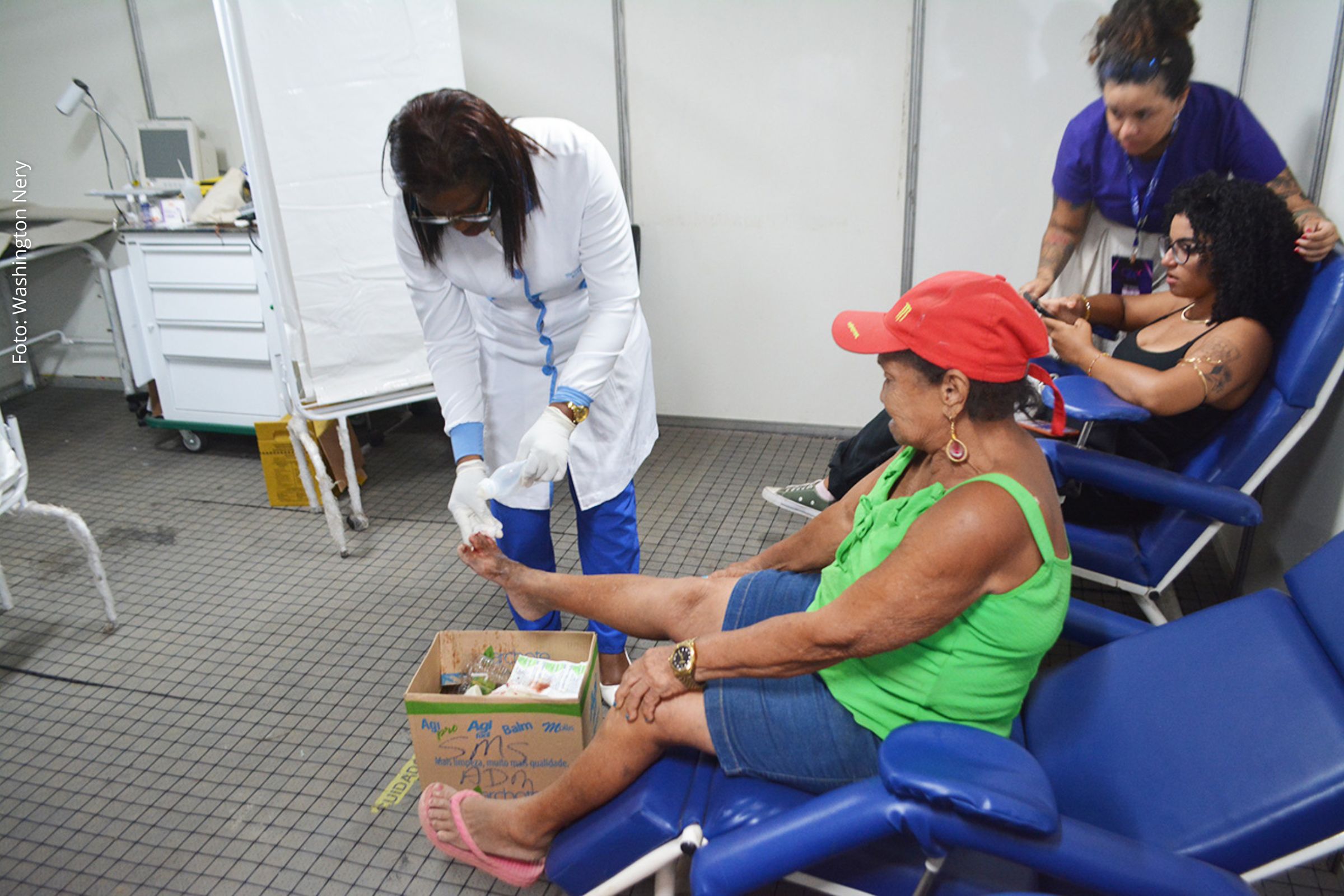 Serviço de saúde do evento realizou atendimentos de urgência e vacinação contra influenza e COVID-19.