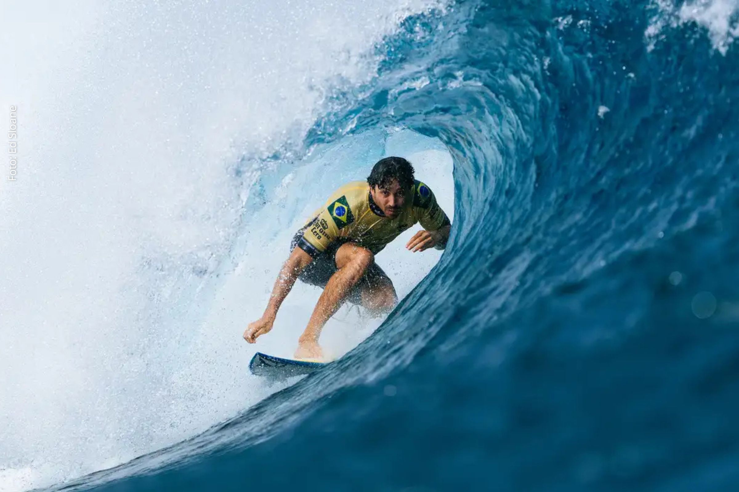 O paranaense Yago Dora vence o norte-americano Griffin Colapinto e garante o oitavo título brasileiro na história da Liga Mundial de Surfe, em Cloudbreak, Fiji.