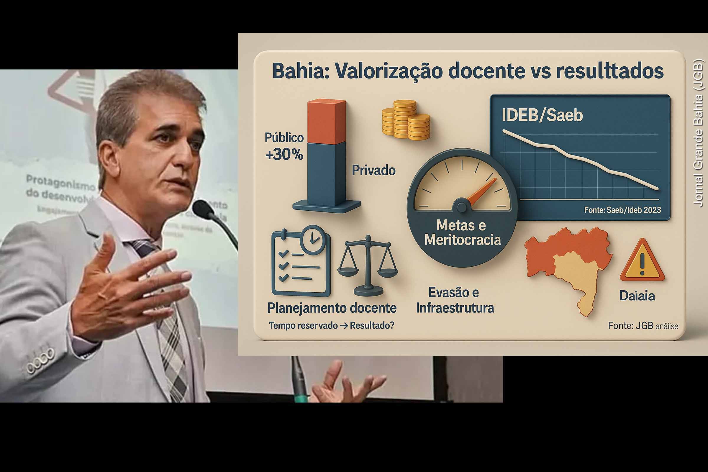 Audiência proposta pelo deputado Robinson Almeida ignora causas reais da crise educacional na Bahia e em Feira de Santana; Confira análise sobre contradições entre valorização docente e baixos resultados escolares