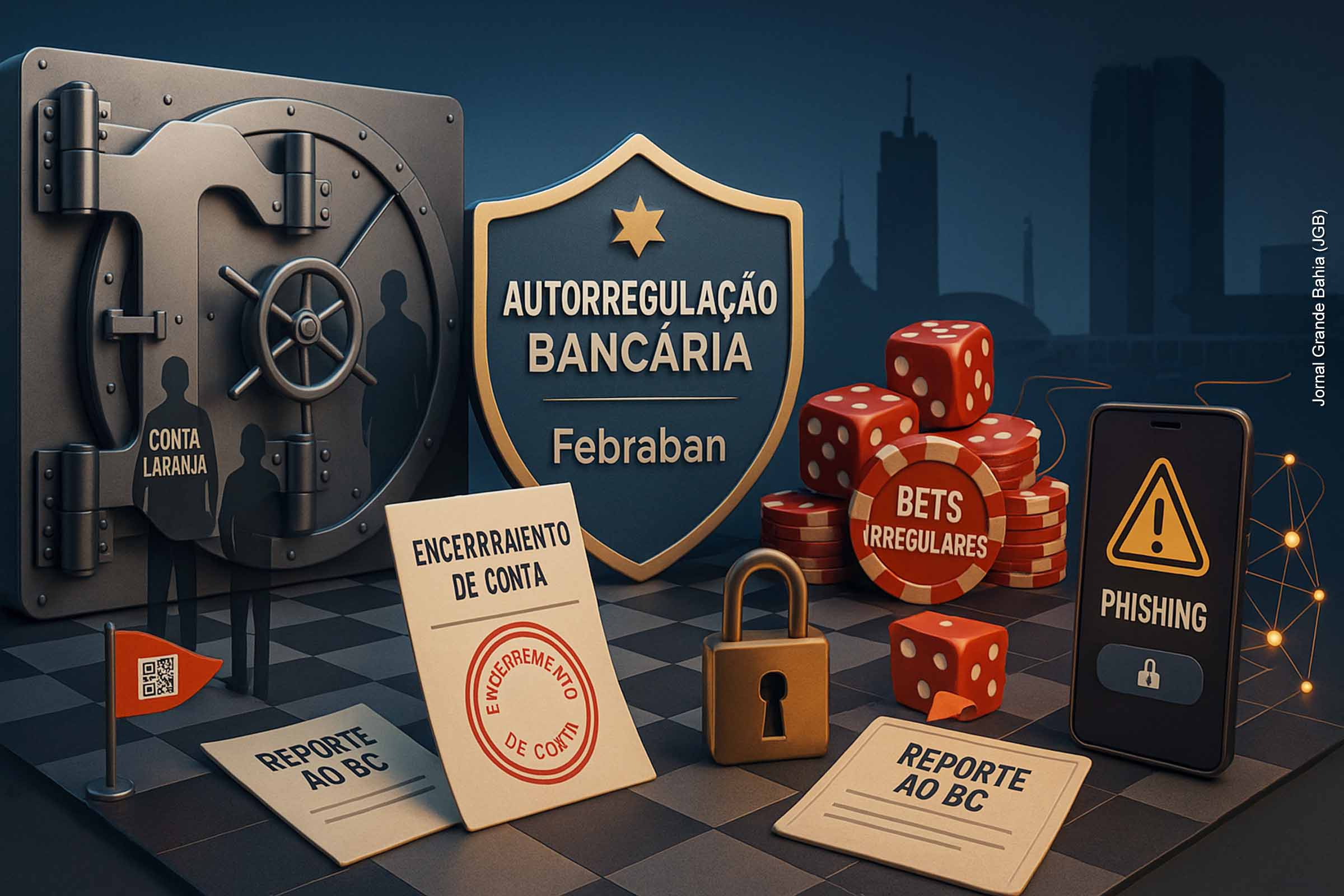 Nova autorregulação da Federação Brasileira de Bancos (Febraban) impõe critérios rigorosos para o fechamento de contas usadas em golpes, lavagem de dinheiro e apostas não autorizadas.