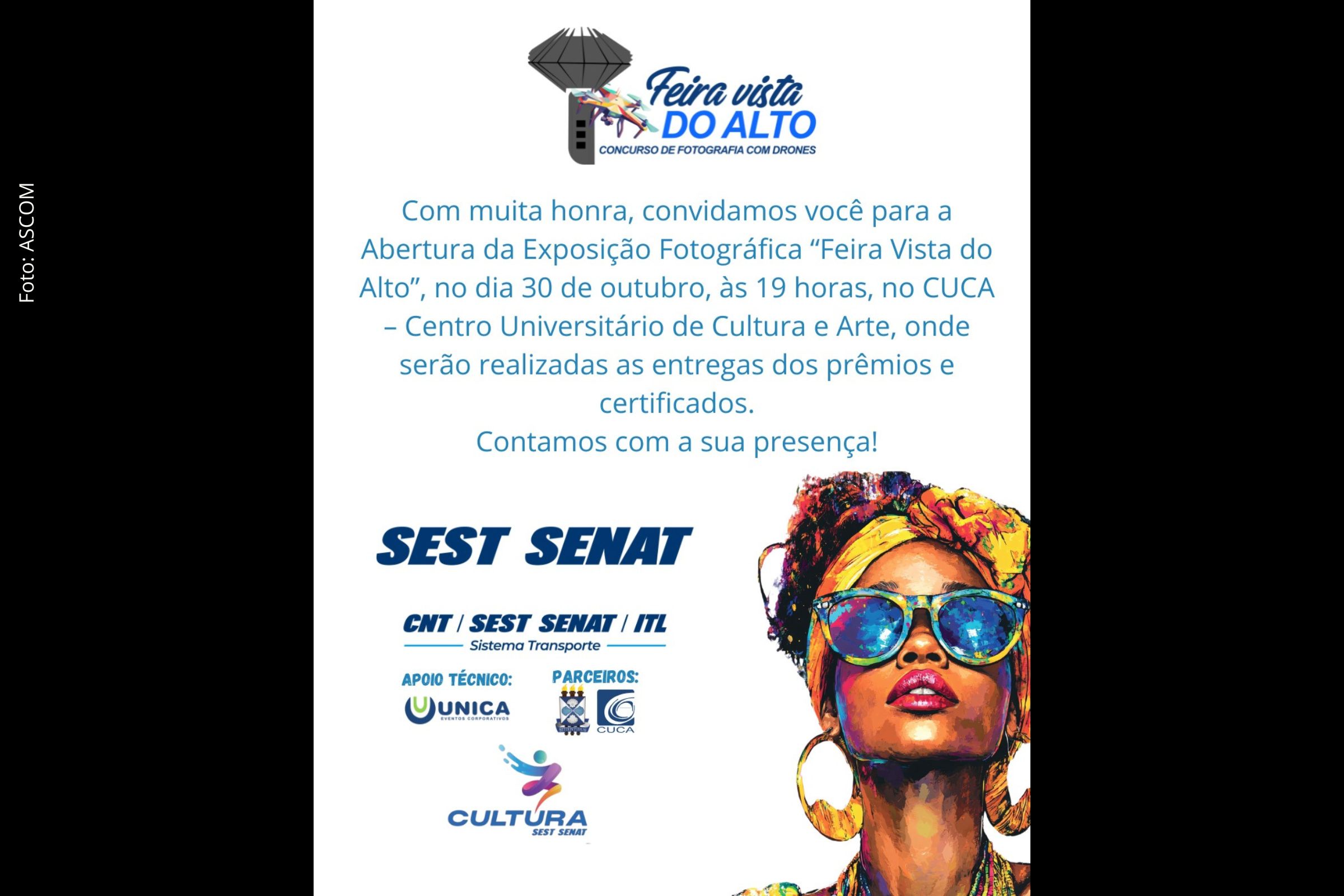 Museu Regional de Arte do CUCA inaugura exposição “Feira Vista do Alto” com fotografias aéreas feitas por drones