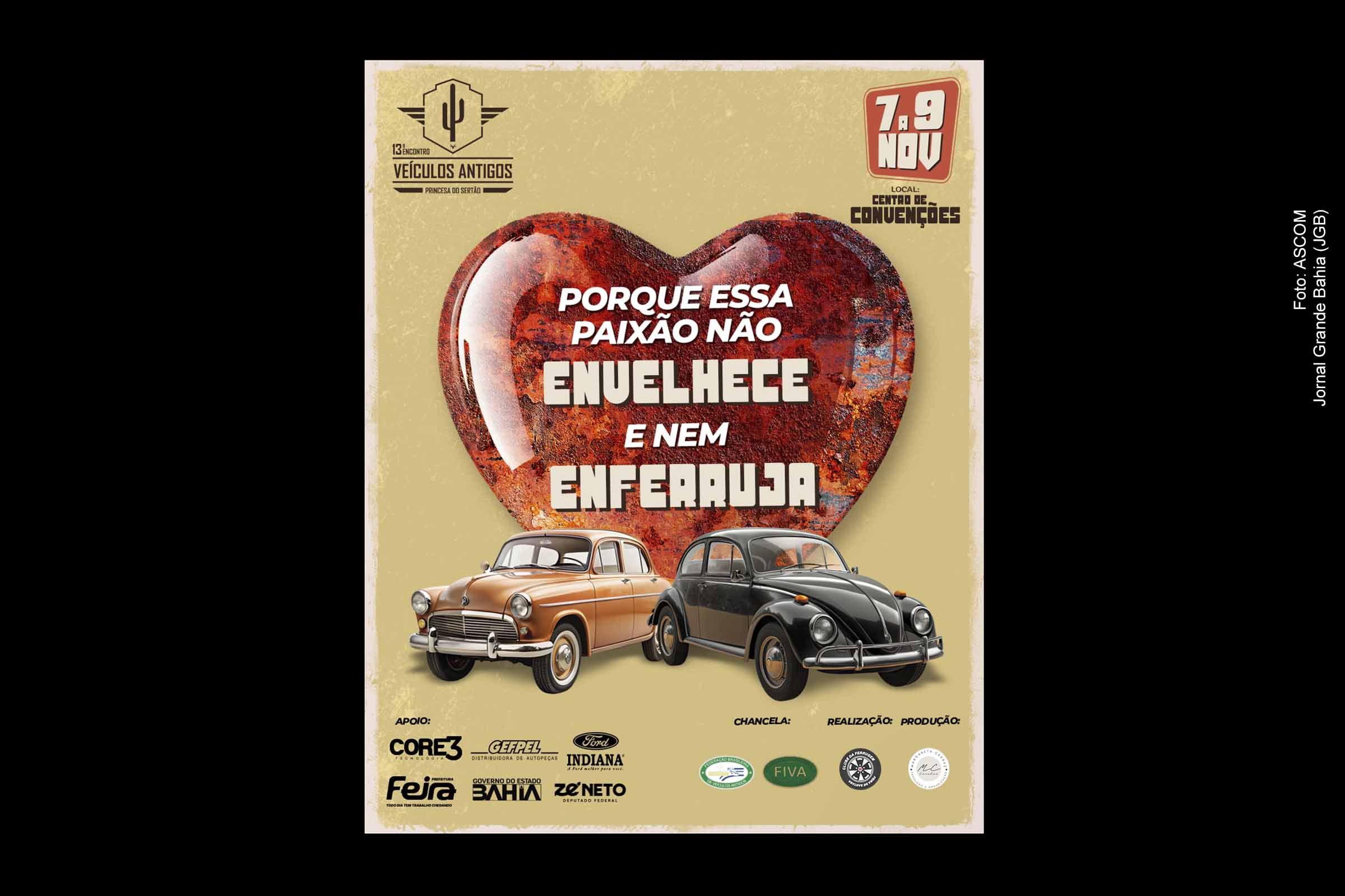 Centro de Convenções de Feira de Santana sedia o 13º Encontro de Veículos Antigos Princesa do Sertão