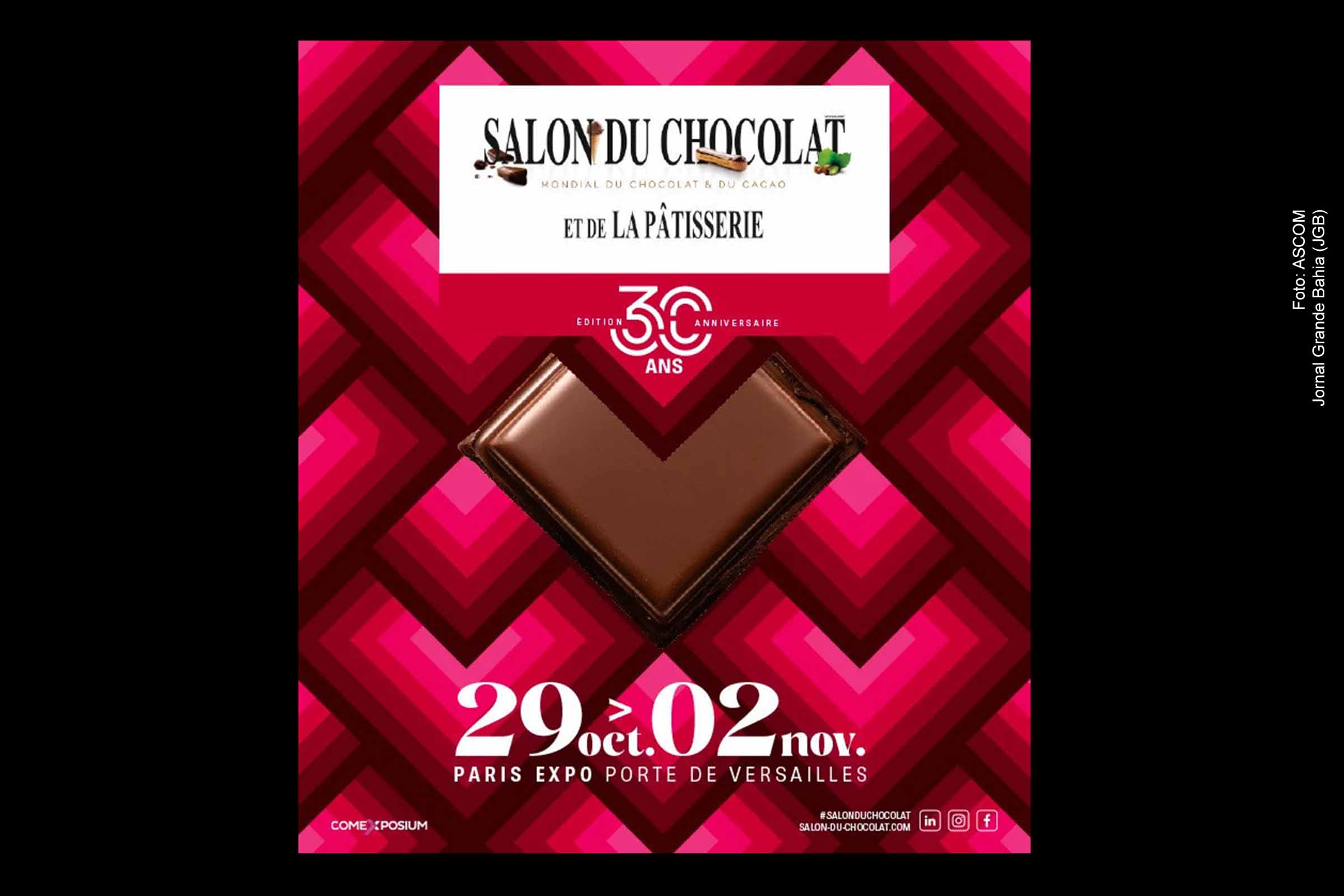 O Brasil é o país homenageado no 30º Salon du Chocolat de Paris, evento que celebra o cacau e o chocolate de origem sustentável. Com o maior estande em 15 anos, o país apresenta produtos de alta qualidade e aposta na valorização da produção amazônica e baiana. O reconhecimento internacional reforça o potencial brasileiro, mas o setor ainda enfrenta desafios de competitividade global.