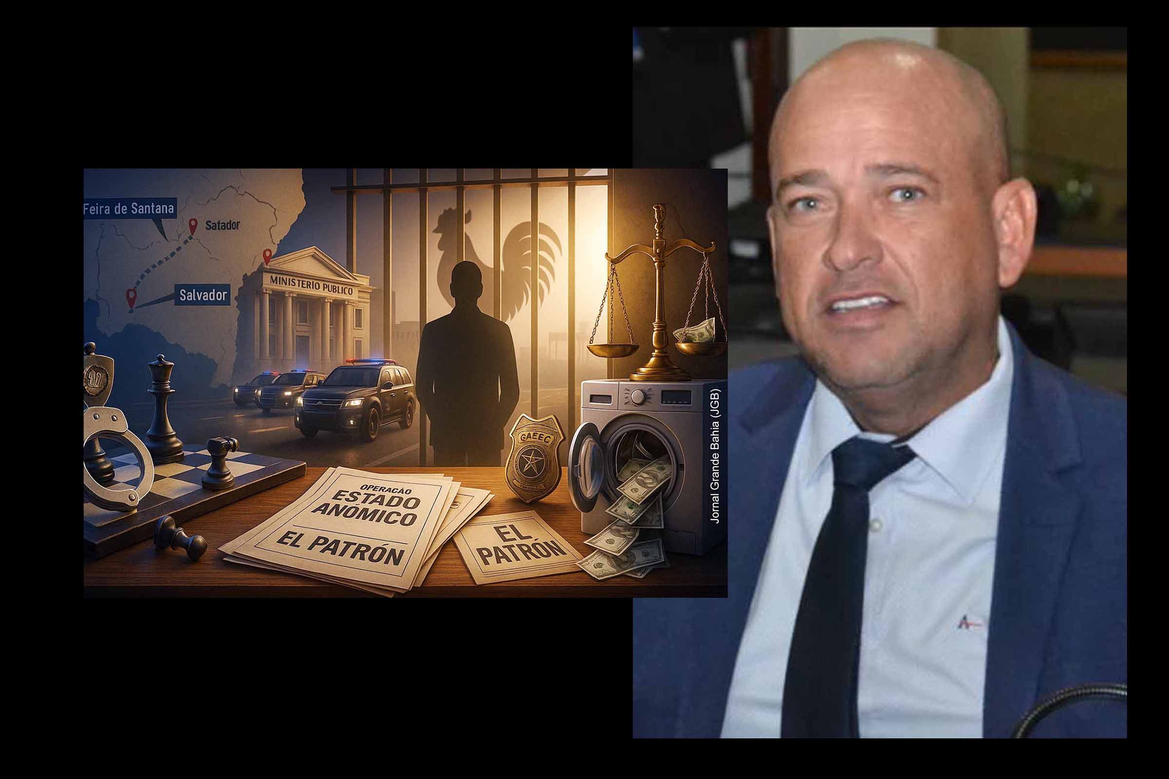 Deputado se entrega após operação e é levado sob escolta a Salvador.