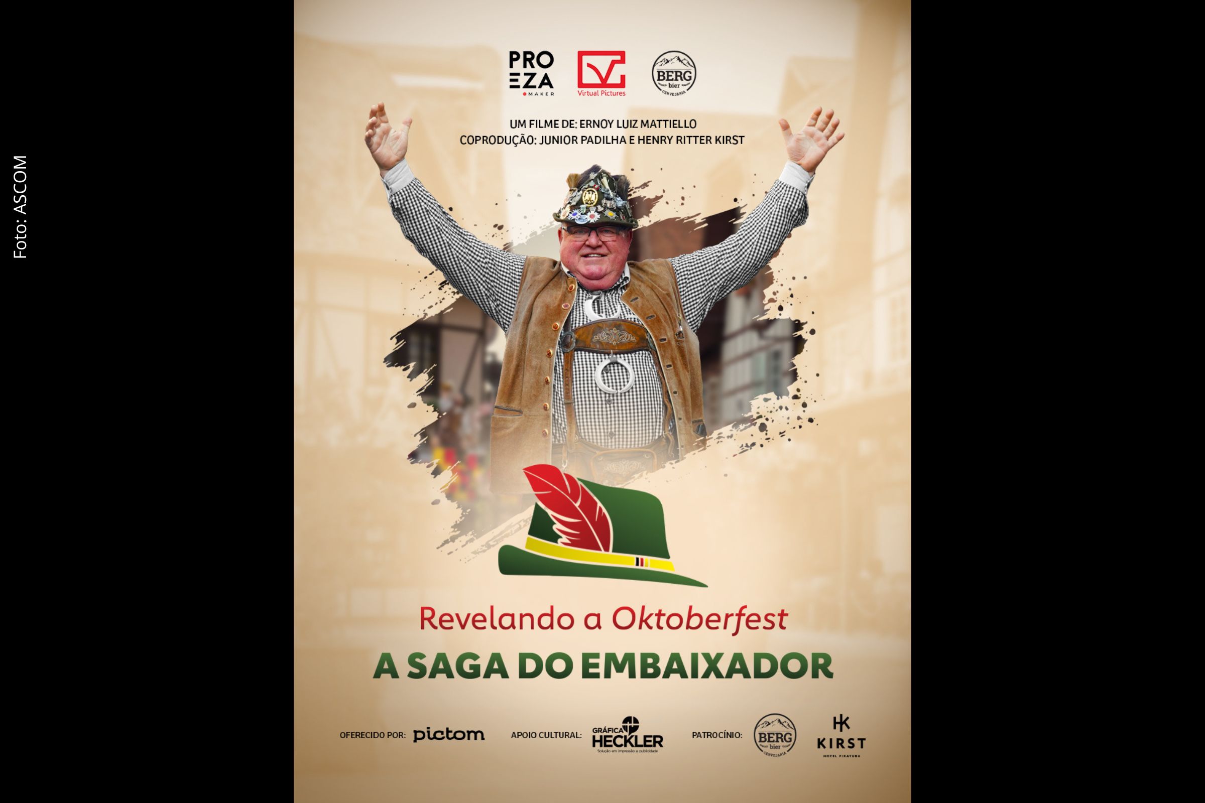 Filme “Revelando a Oktoberfest: A Saga do Embaixador” estreia no Centro Histórico com história do líder da Banda Choppmotorrad.