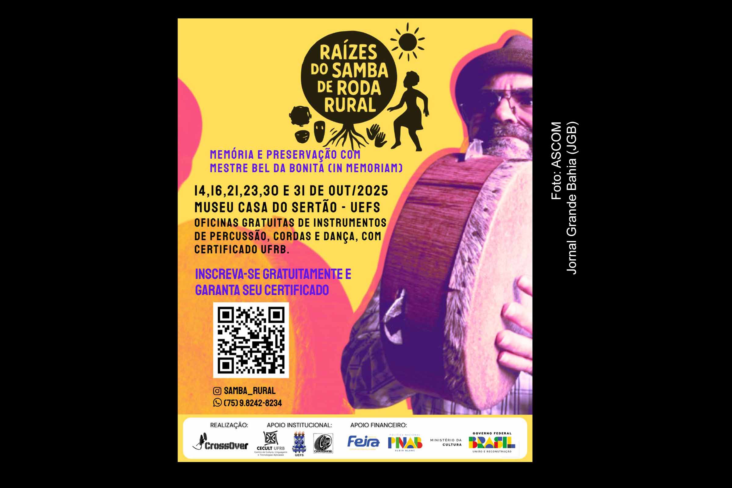 Feira de Santana sedia projeto “Raízes do Samba de Roda Rural” em homenagem póstuma ao Mestre Bel da Bonita