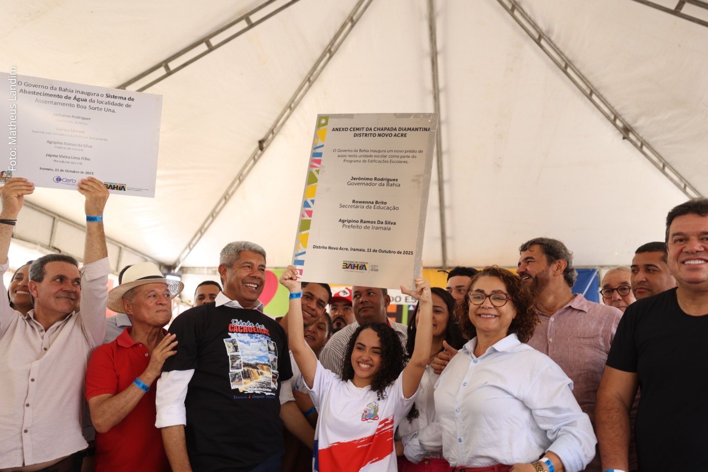 Governador Jerônimo inaugura Colégio de Tempo Integral em Iramaia e anuncia obras de infraestrutura, saúde e turismo religioso