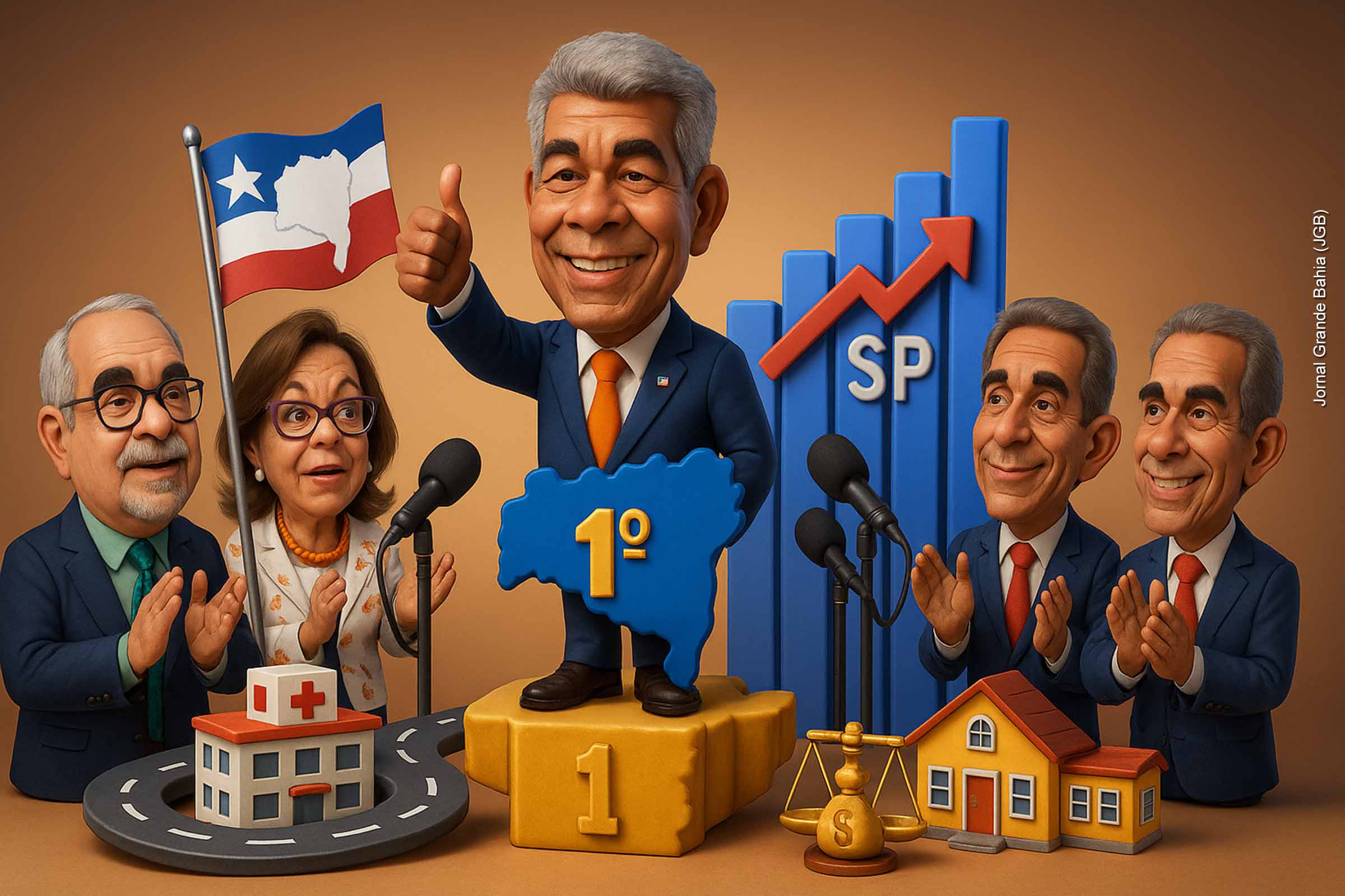 Bahia supera São Paulo e lidera investimentos públicos no Brasil em 2025, com R$ 4,12 bilhões aplicados e foco em desenvolvimento social; Parlamentares da base comemoram resultado do Governo Jerônimo