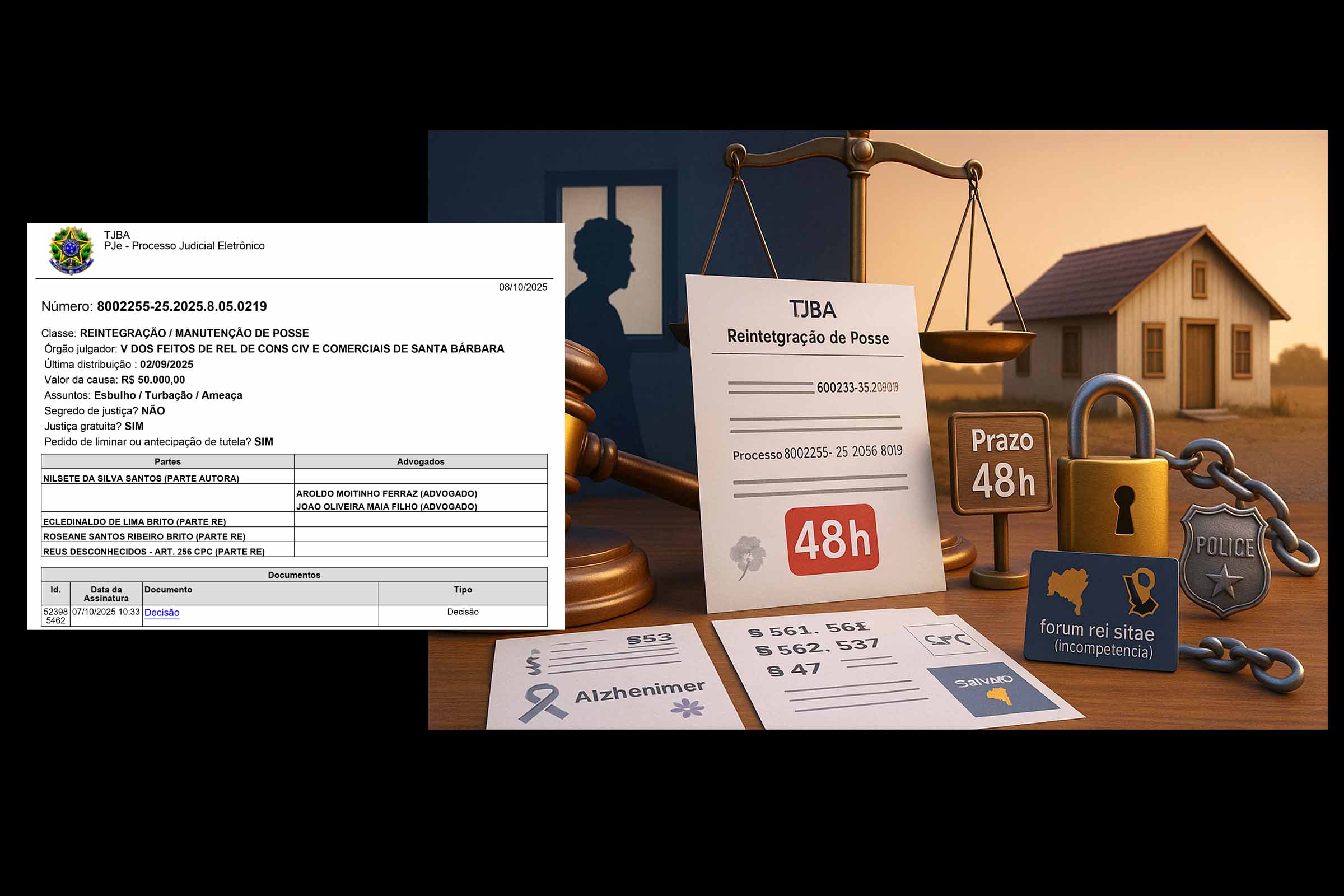 Justiça determina reintegração de posse a idosa com Alzheimer em Santa Bárbara e fixa multa de R$ 50 mil por descumprimento