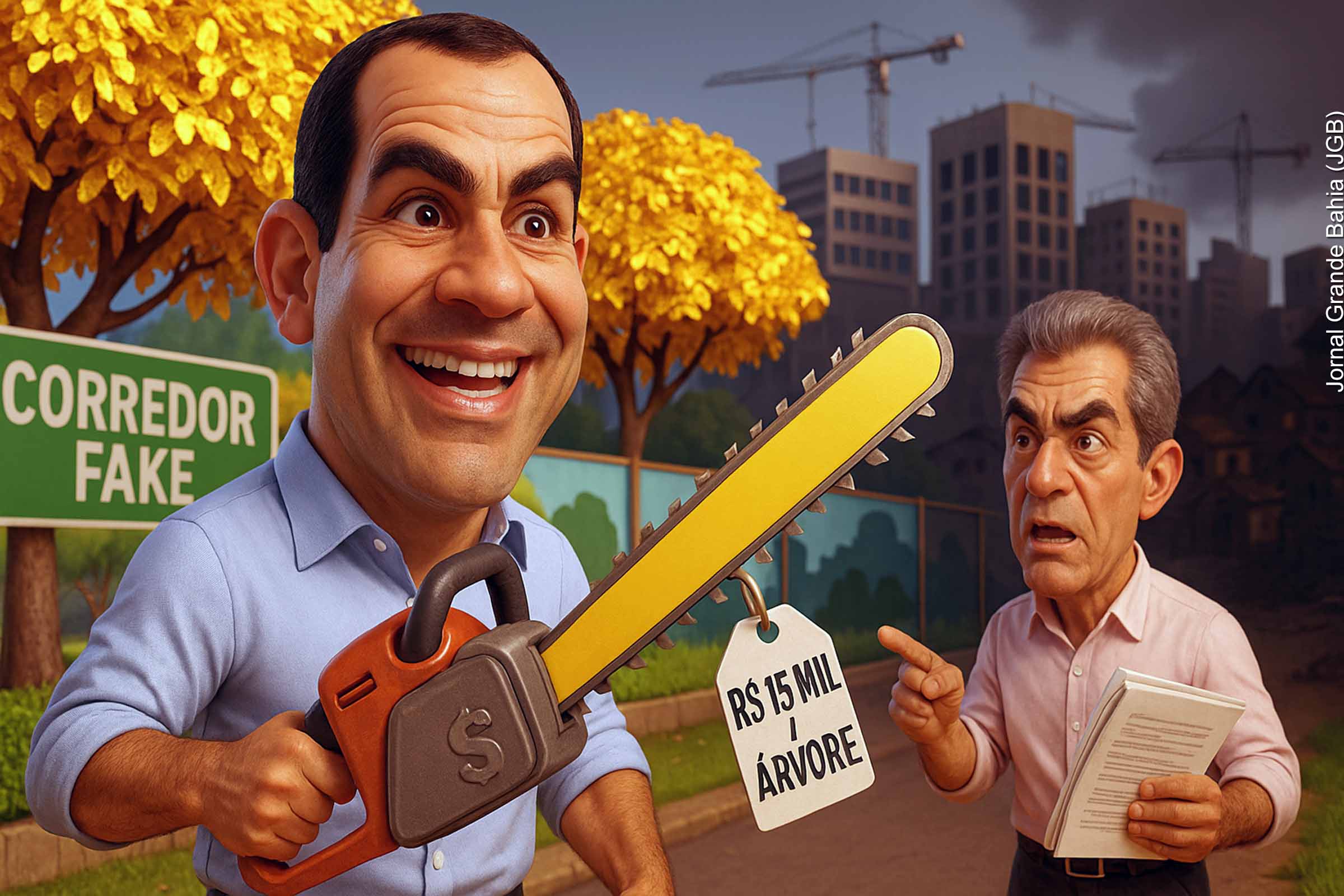 Corredor Fake e Árvores de Ouro: Deputado Robinson Almeida denuncia maquiagem ambiental em Salvador na gestão do prefeito Bruno Reis