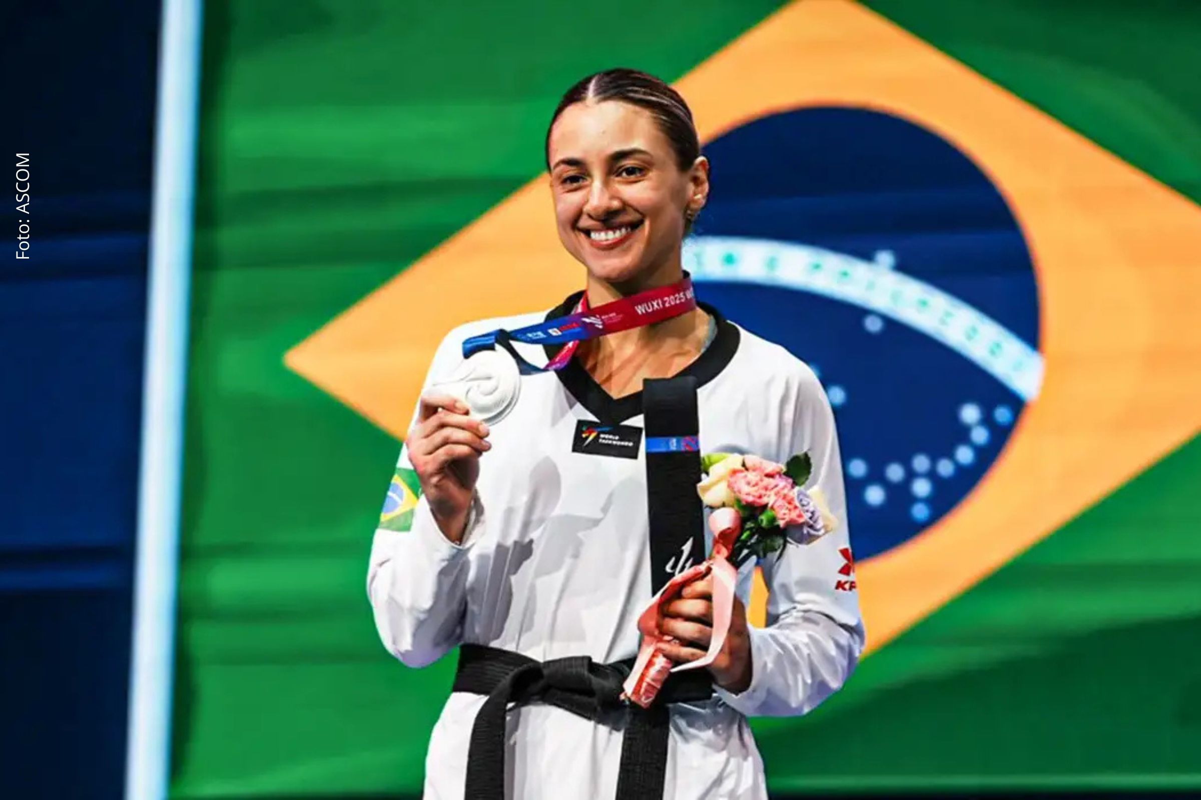 Milena Titoneli conquista prata no Mundial de Taekwondo e Brasil chega ao terceiro pódio em Wuxi
