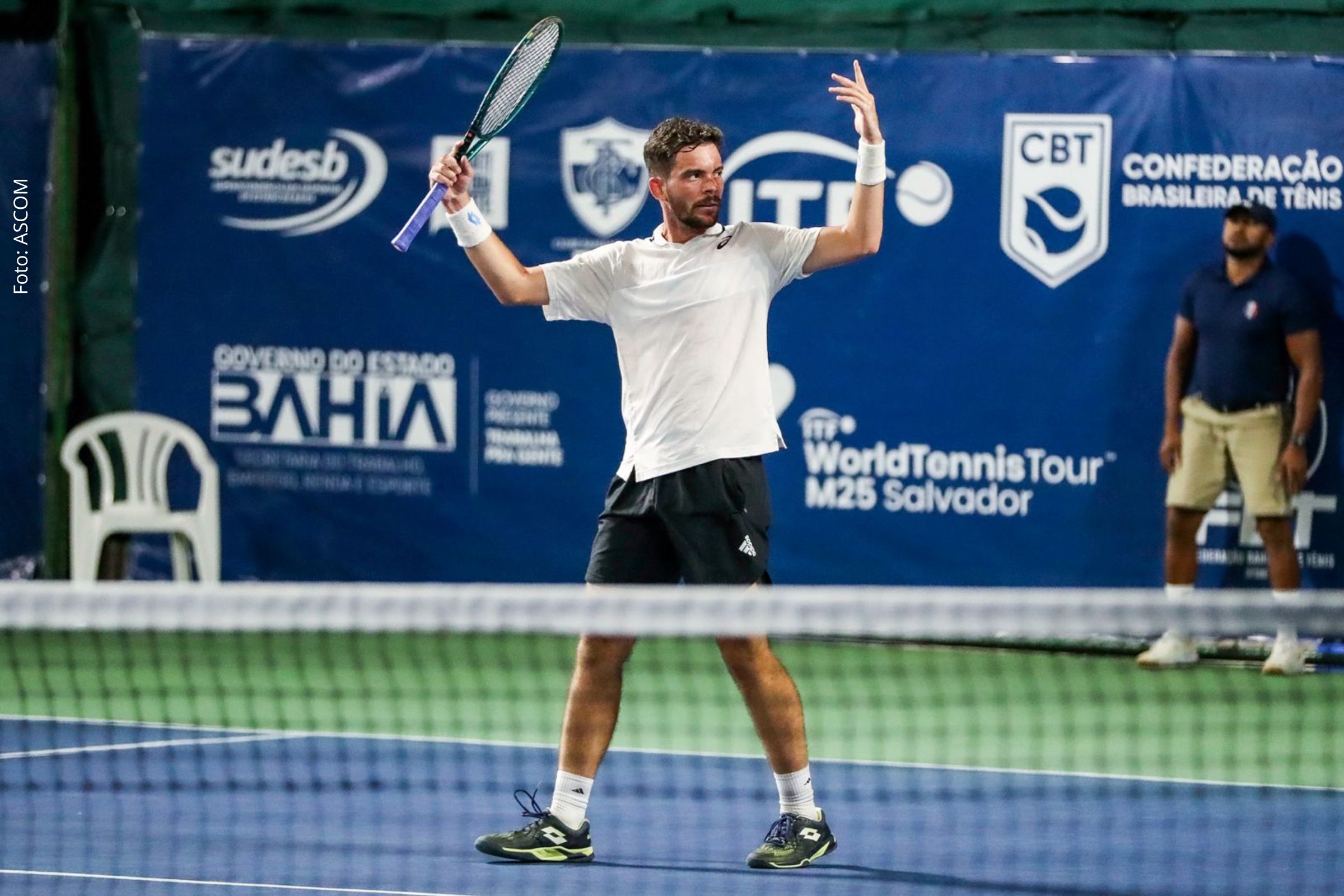 Natan Rodrigues vence estreia no ITF M25 de Salvador e avança no torneio