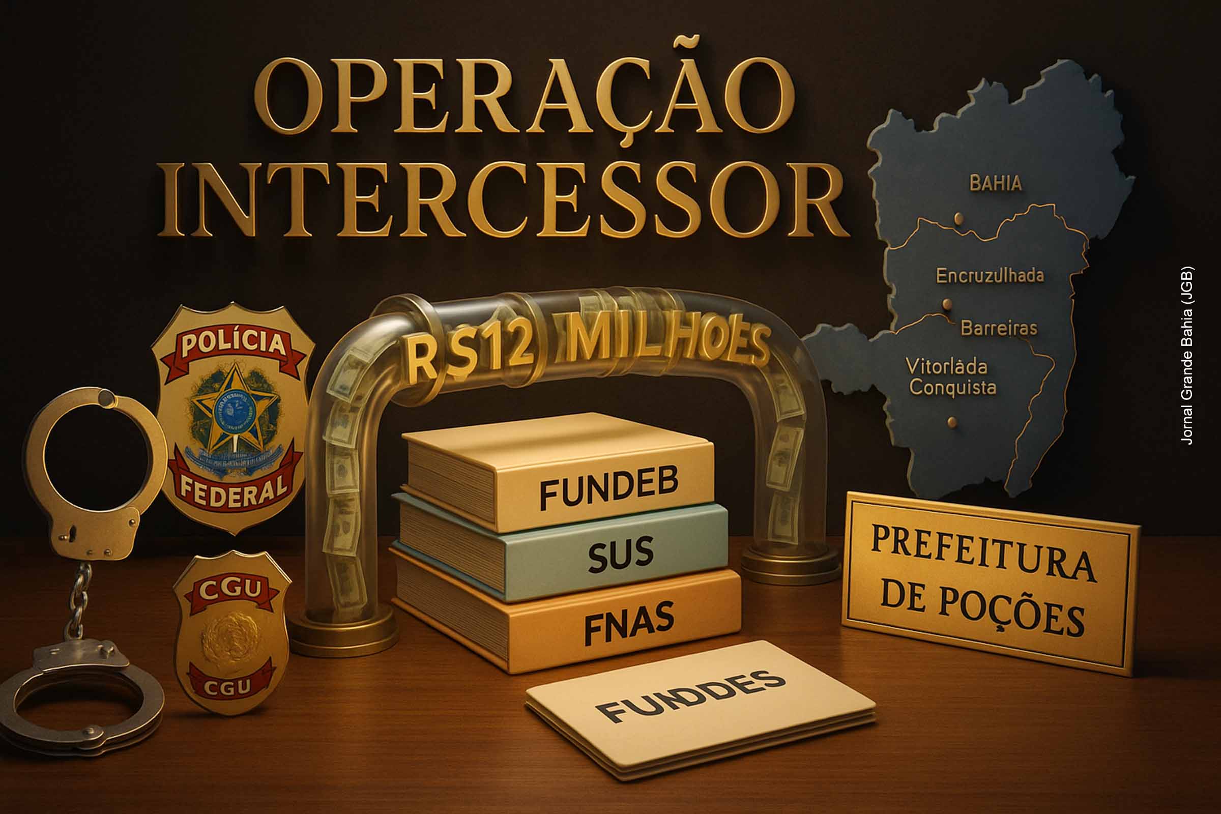 PF e CGU deflagram Operação Intercessor contra desvio de recursos públicos na Bahia; Irregularidades somam mais de R$ 12 milhões