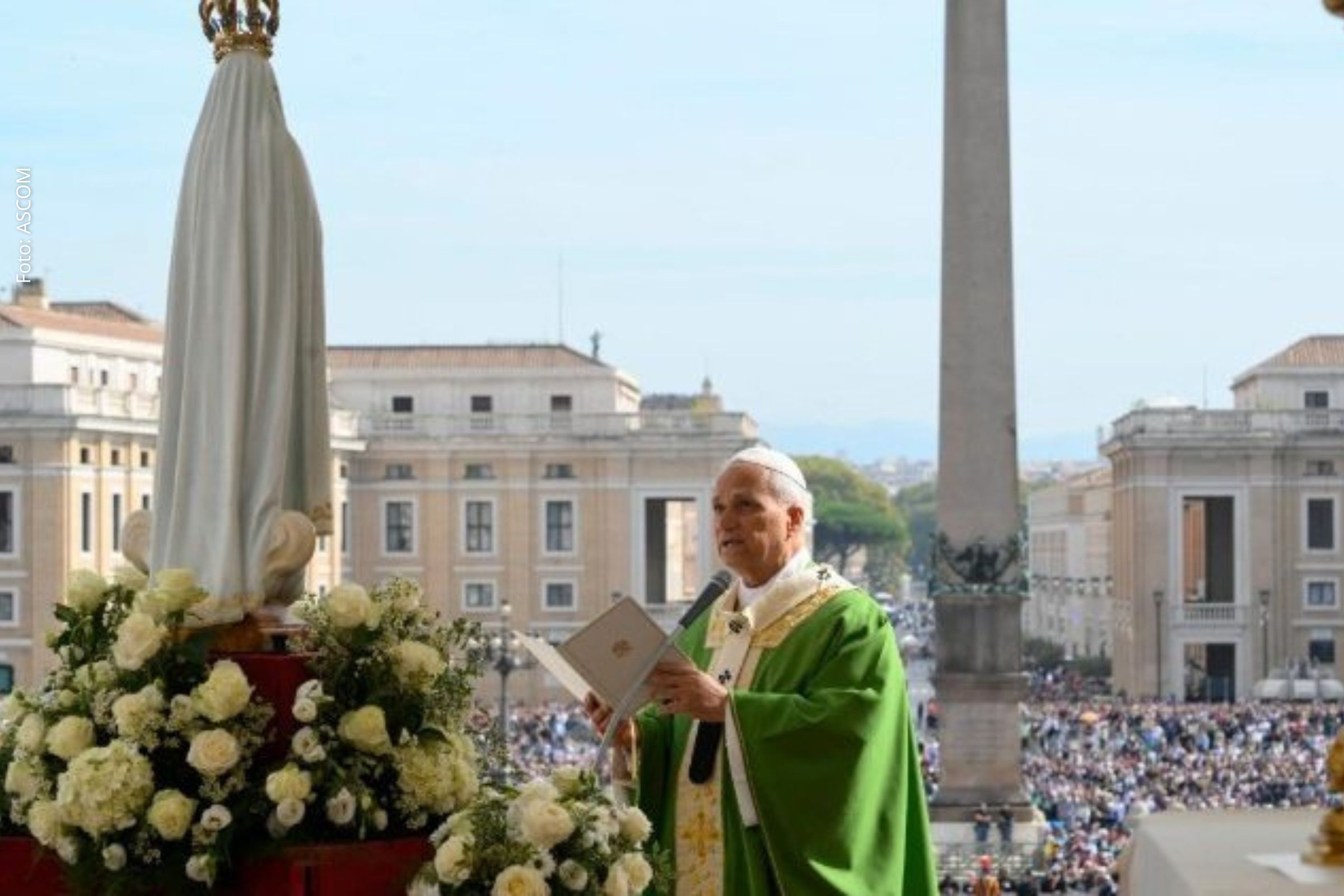Leão XIV preside missa no Jubileu da Espiritualidade Mariana e consagra o mundo ao Imaculado Coração de Maria.