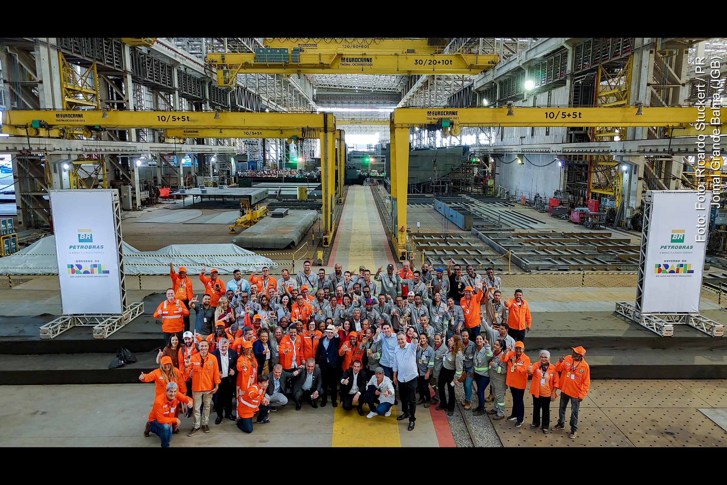 Presidente Lula anuncia R$ 611,7 milhões em investimentos para reativar Estaleiro Enseada e modernizar portos, consolidando a Bahia como polo logístico e industrial do Nordeste