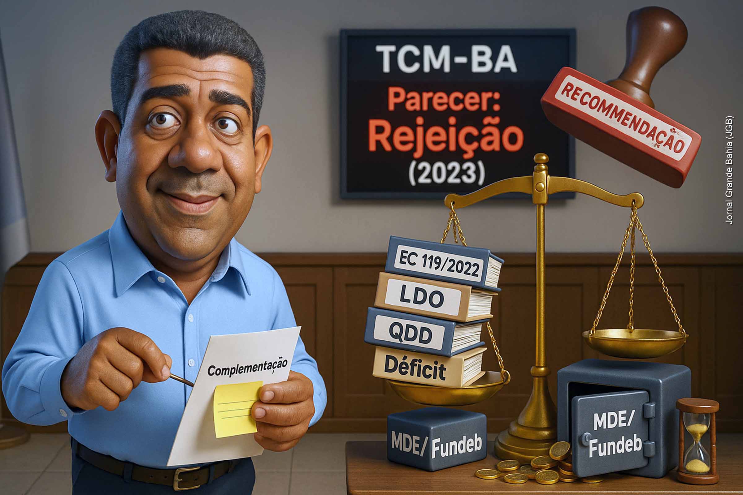 TCM recomenda rejeição das contas de 2023 da Prefeitura de Santa Bárbara por descumprimento constitucional; Decisão atinge gestão do prefeito Edifrâncio