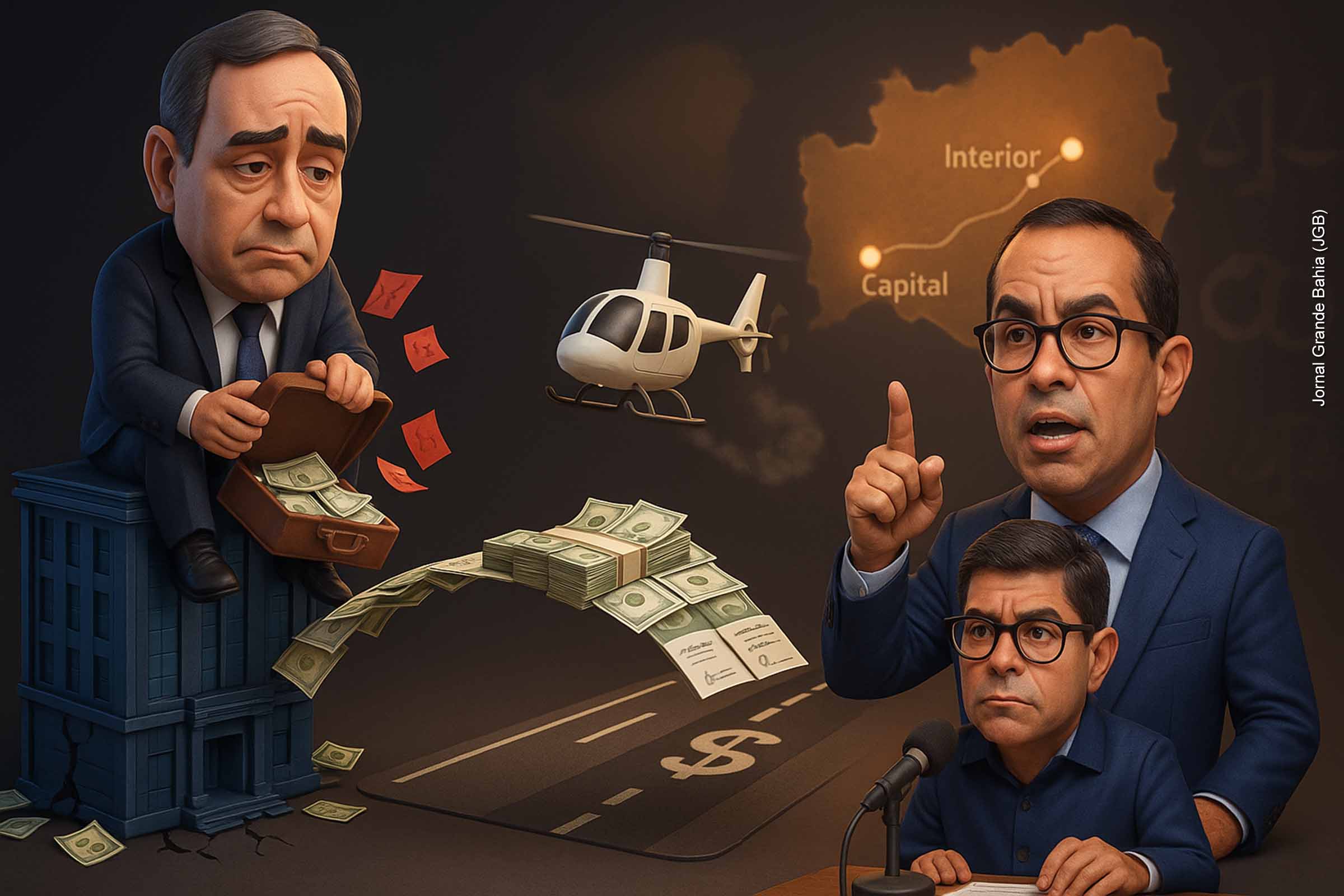 Helicóptero do Caso Master usado por ACM Neto reacende conexões do União Brasil com as Operações Compliance Zero e Overclean