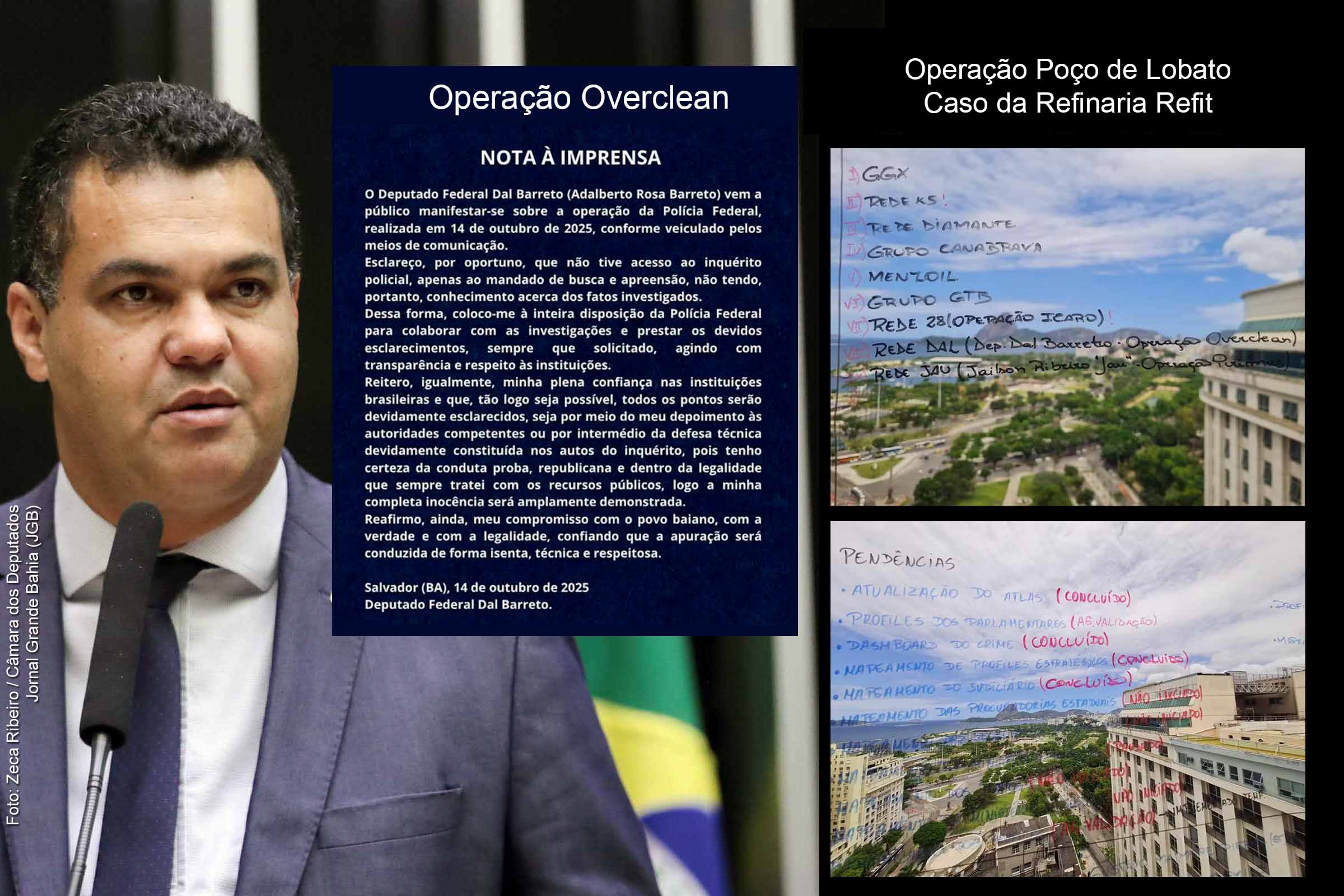 Deputado Dal Barreto nega relação com a Refit e refuta suspeitas da Operação Overclean após nome aparecer em anotações da PF