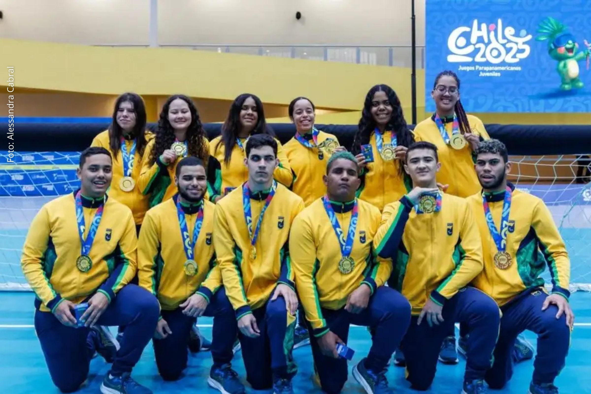 Seleções masculina e feminina garantem ouro no goalball; atletismo amplia número de conquistas para o país no Chile.