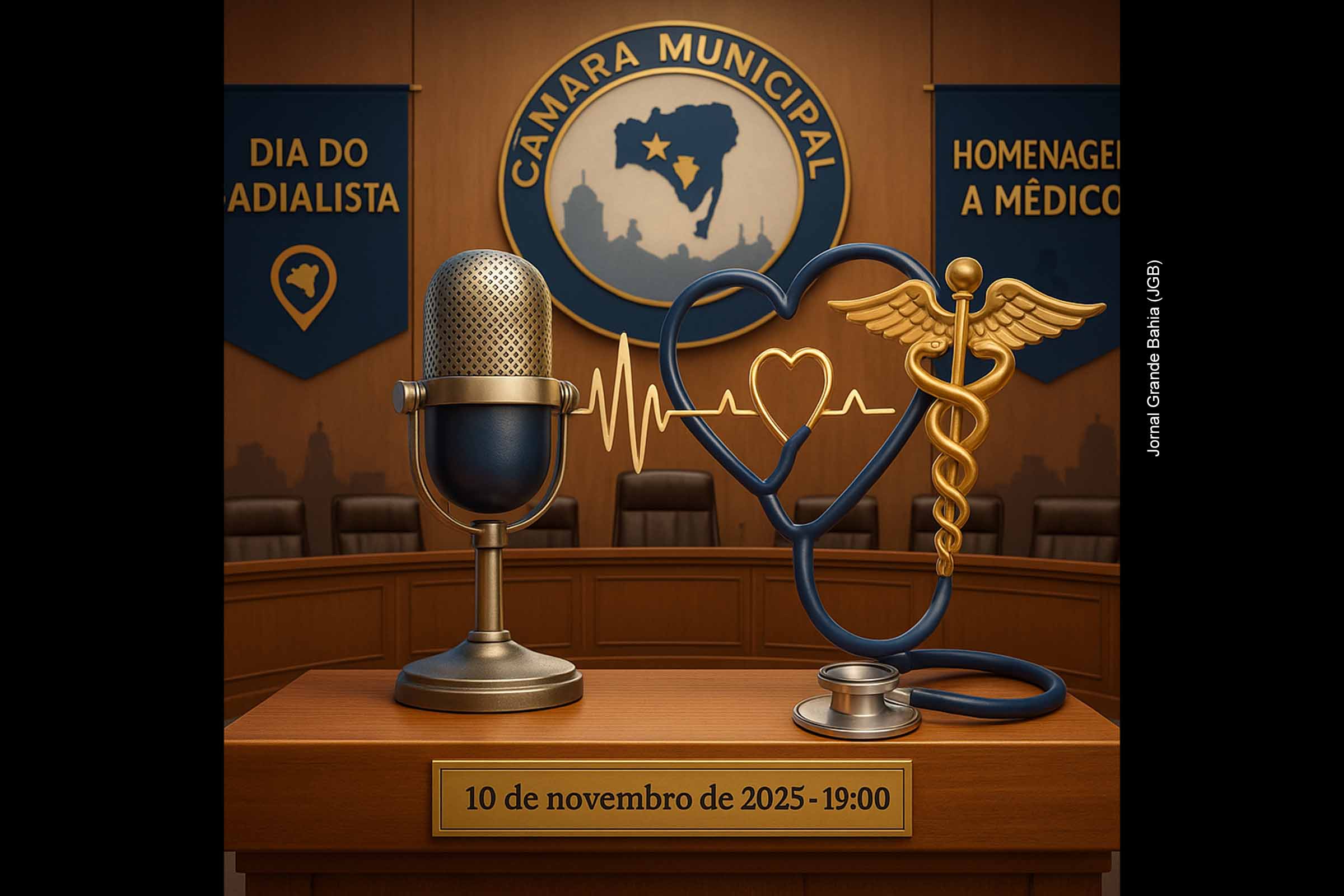 Câmara Municipal de Feira de Santana agenda sessão solene em homenagem ao Dia do Radialista e à contribuição médica local