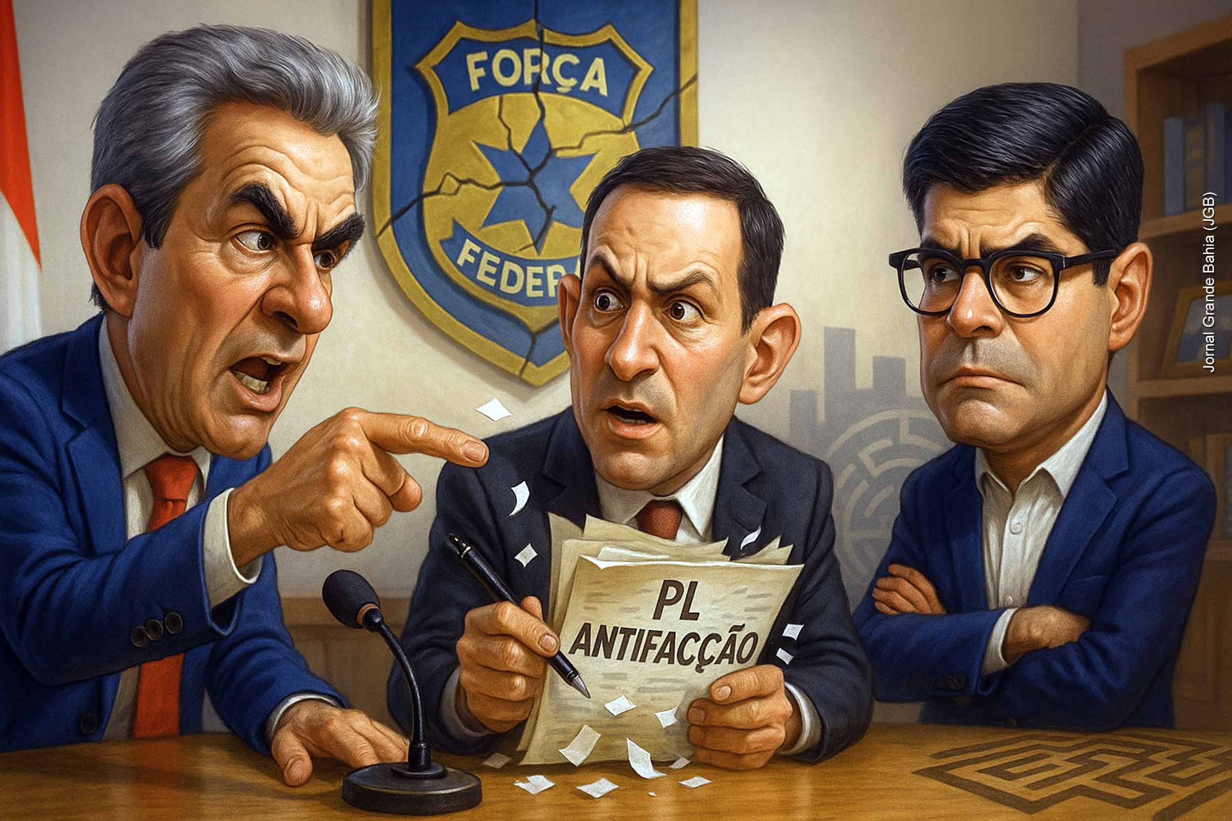 Robinson Almeida criticou as alterações propostas por Guilherme Derrite no PL Antifacção, afirmando que elas limitariam a autonomia da Polícia Federal e comprometeriam investigações contra facções. O deputado cobrou que ACM Neto esclareça se apoia o relator ligado a Tarcísio de Freitas ou se repudia o que chamou de equívocos graves. O caso reacende o debate sobre a relação entre segurança pública federal e estadual.