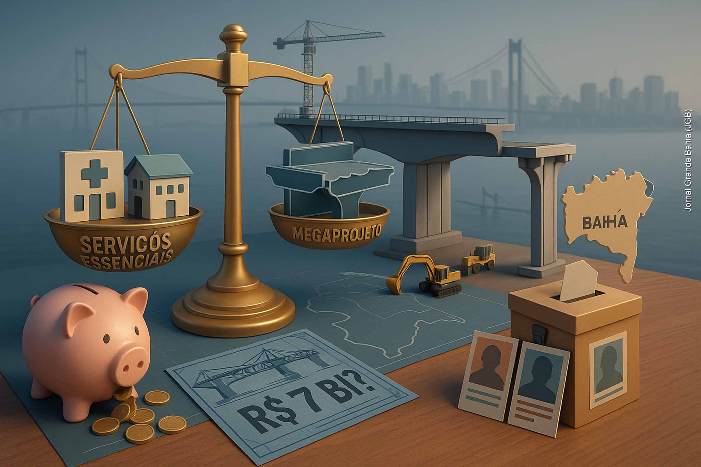 Construção da Ponte Salvador-Itaparica volta ao centro do debate: artigo de Joaci Góes questiona prioridade e viabilidade da obra