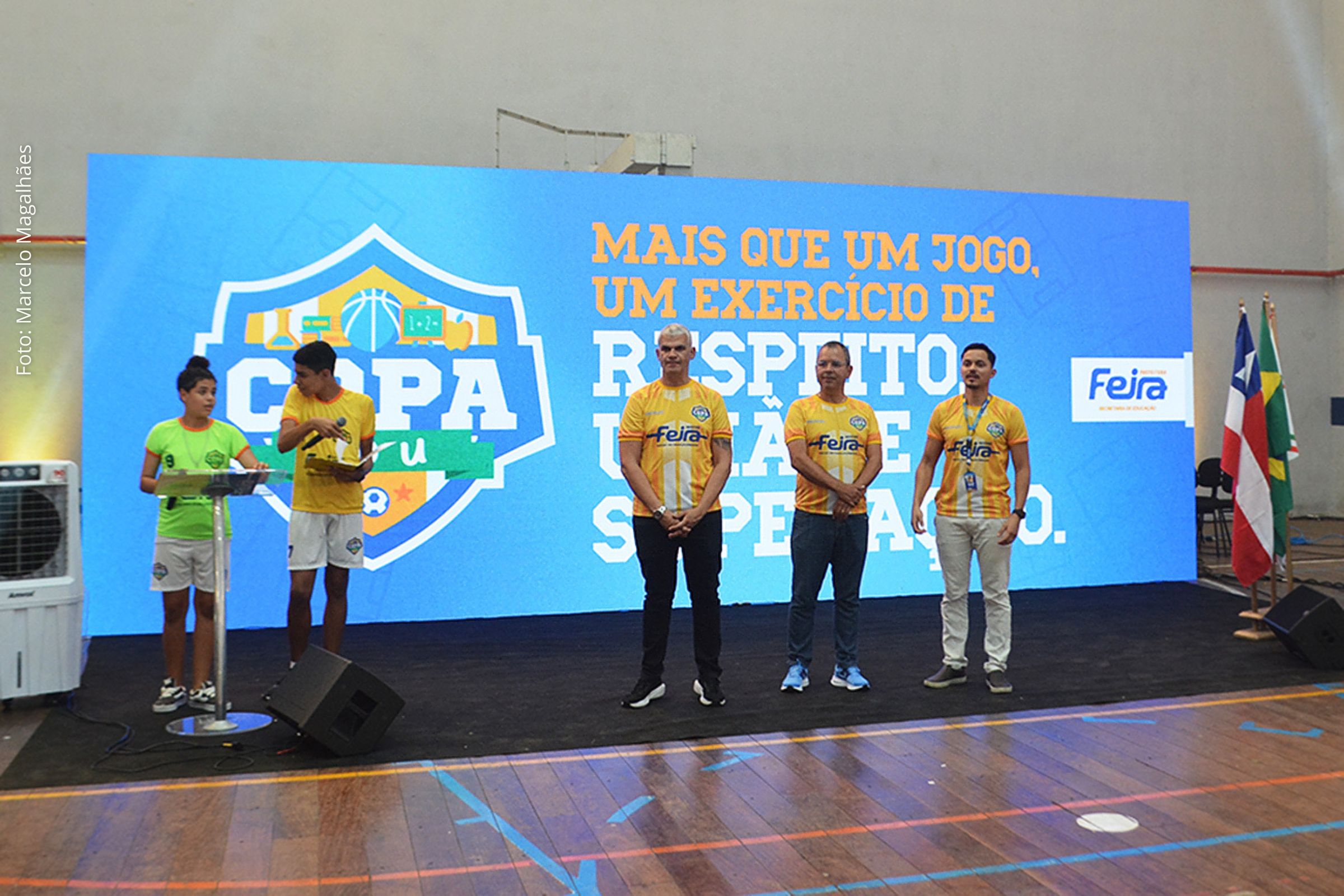 Evento de abertura reforça o esporte como ferramenta no processo educativo municipal.