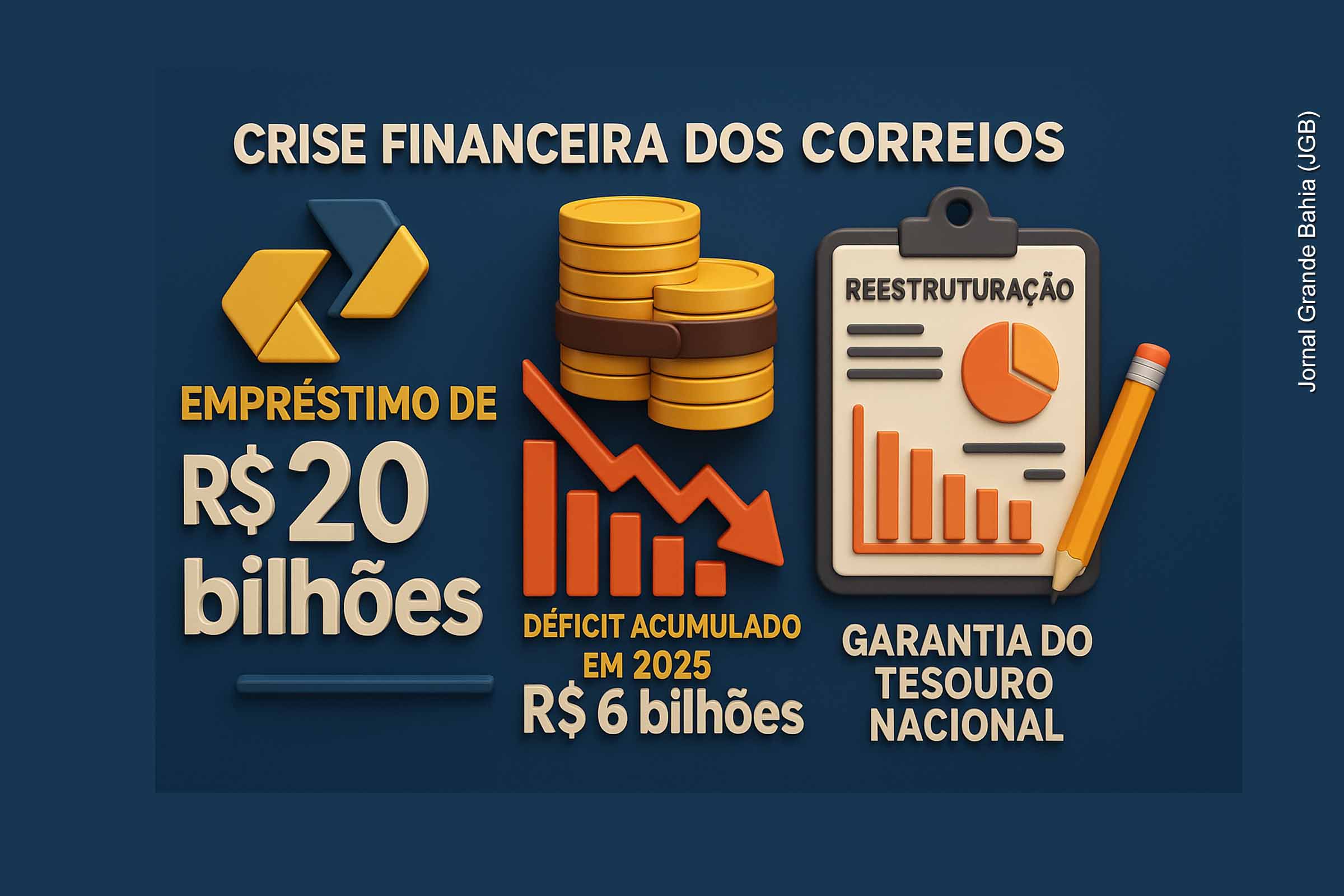 Correios aprovam empréstimo de R$ 20 bilhões para garantir liquidez e iniciar reestruturação em meio ao maior rombo das estatais brasileiras