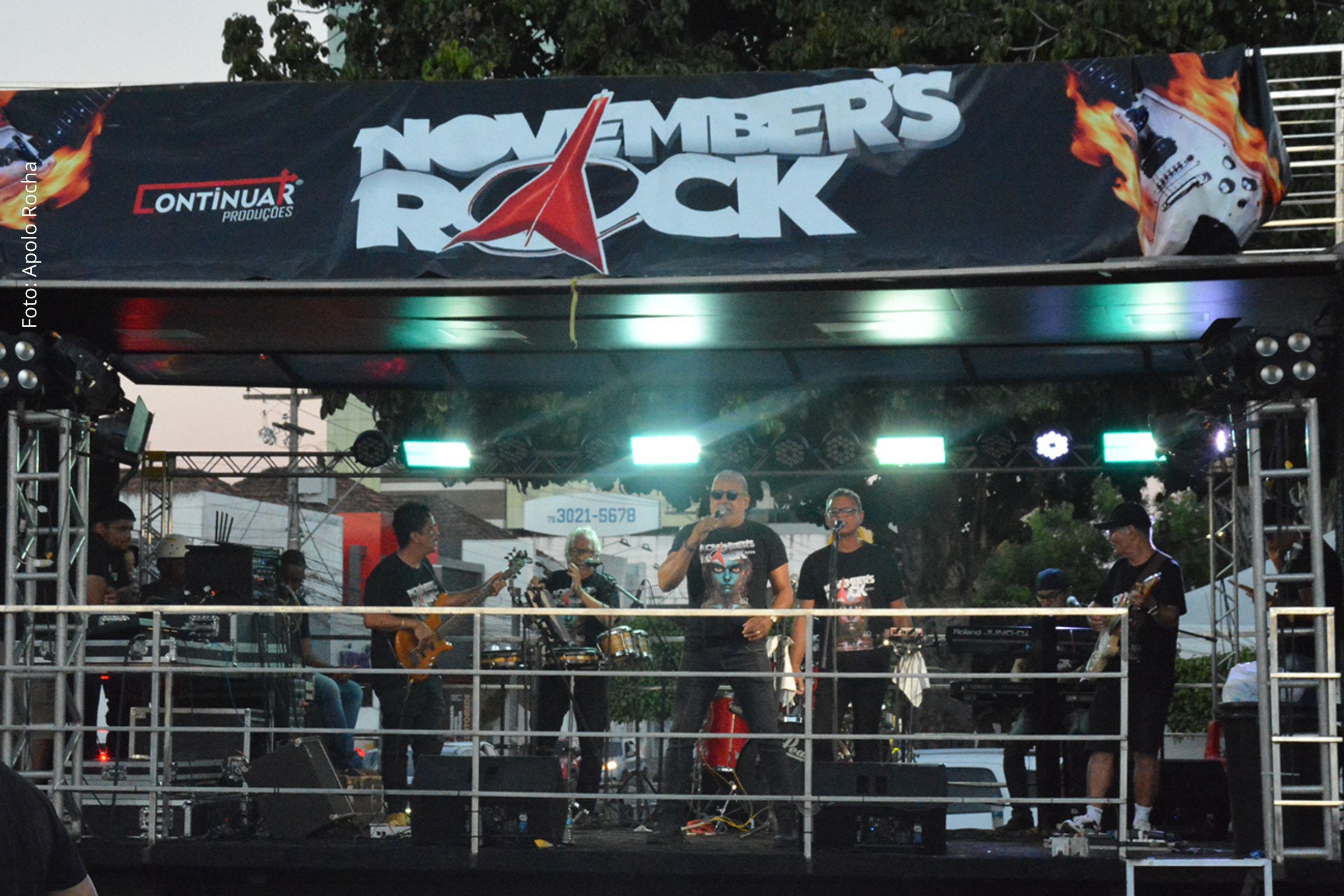 Evento reuniu bandas nacionais e locais e arrecadou alimentos para instituições de caridade.