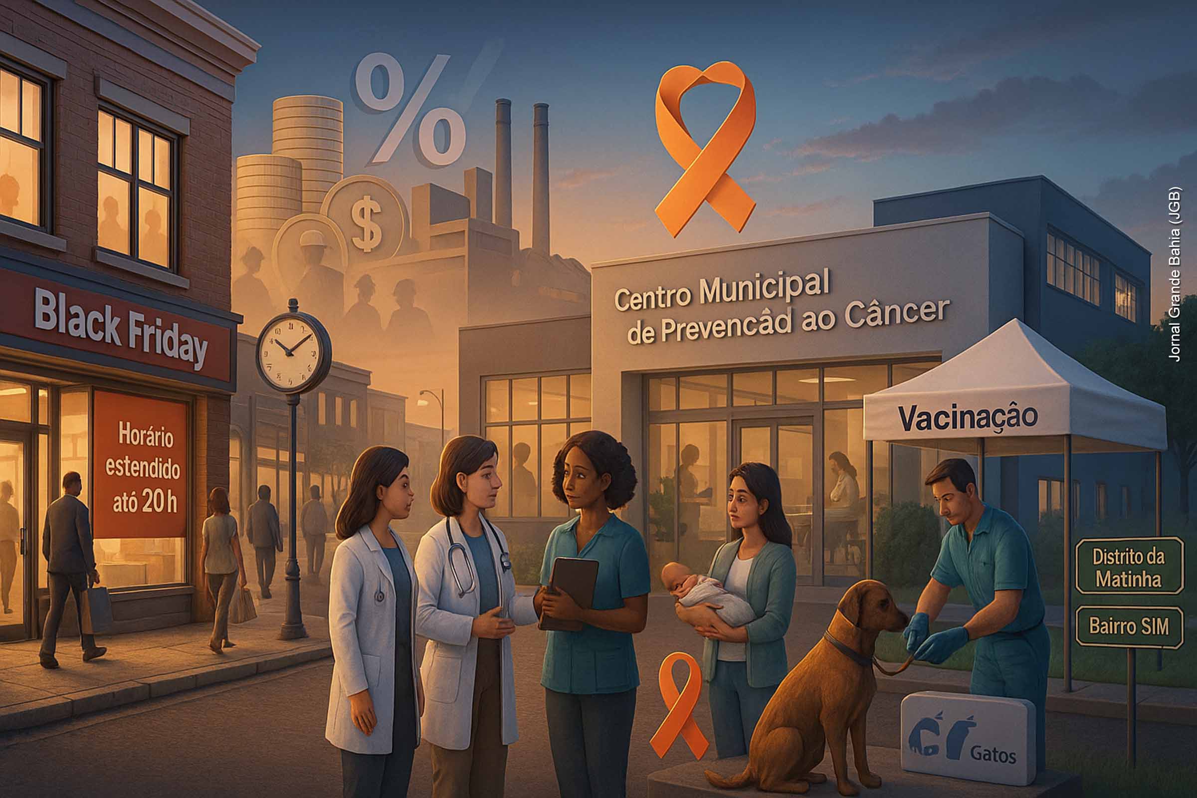 Governo Ronaldo anuncia horário especial do Comércio de Feira de Santana para o Natal de 2025, incentivos fiscais e ações de saúde