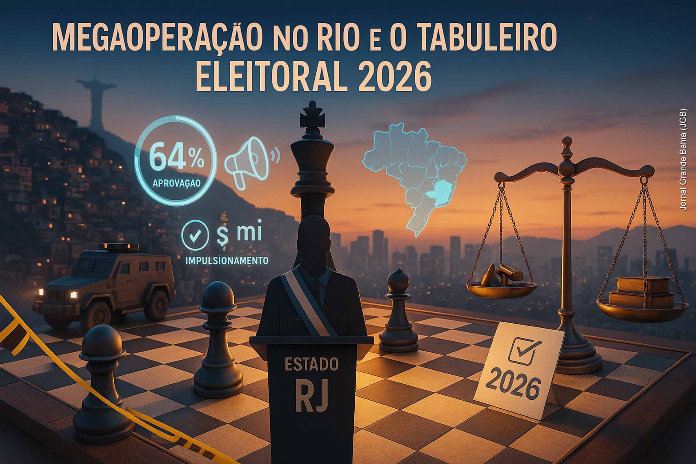 A megaoperação no Alemão e na Penha, com mais de cem mortos, alterou o cenário político nacional ao fortalecer Cláudio Castro e o discurso punitivista. Pesquisas apontam apoio popular à ação, enquanto especialistas alertam para a banalização da violência estatal. O caso reabre o debate sobre segurança pública, desigualdade e os limites da democracia diante da política do medo.