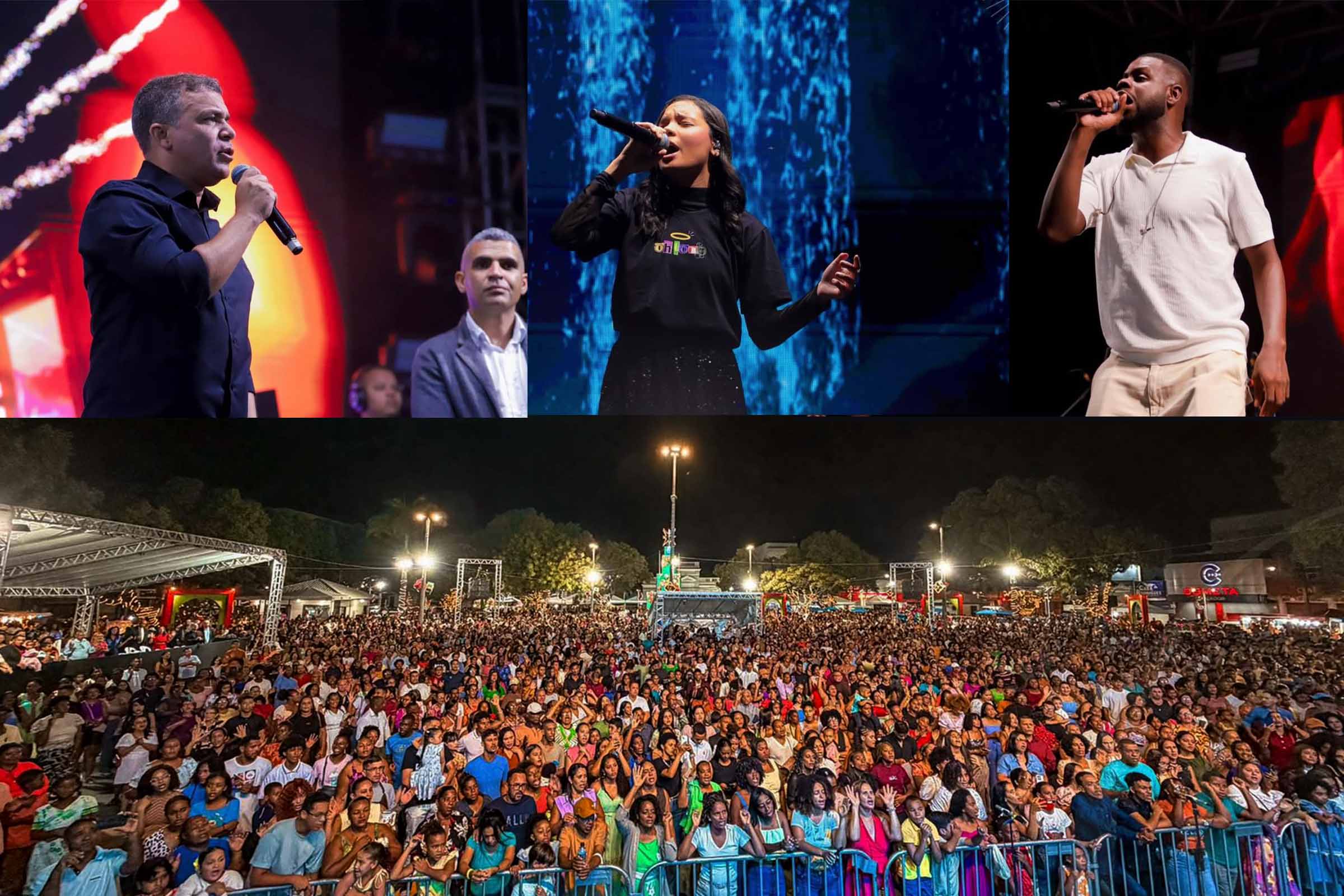 Dia da Bíblia reúne multidão na Praça 7 de Setembro e marca noite de fé e emoção no Santo Natal de Santo Estevão; Prefeito Tiago Dias destaca amor, esperança e solidariedade