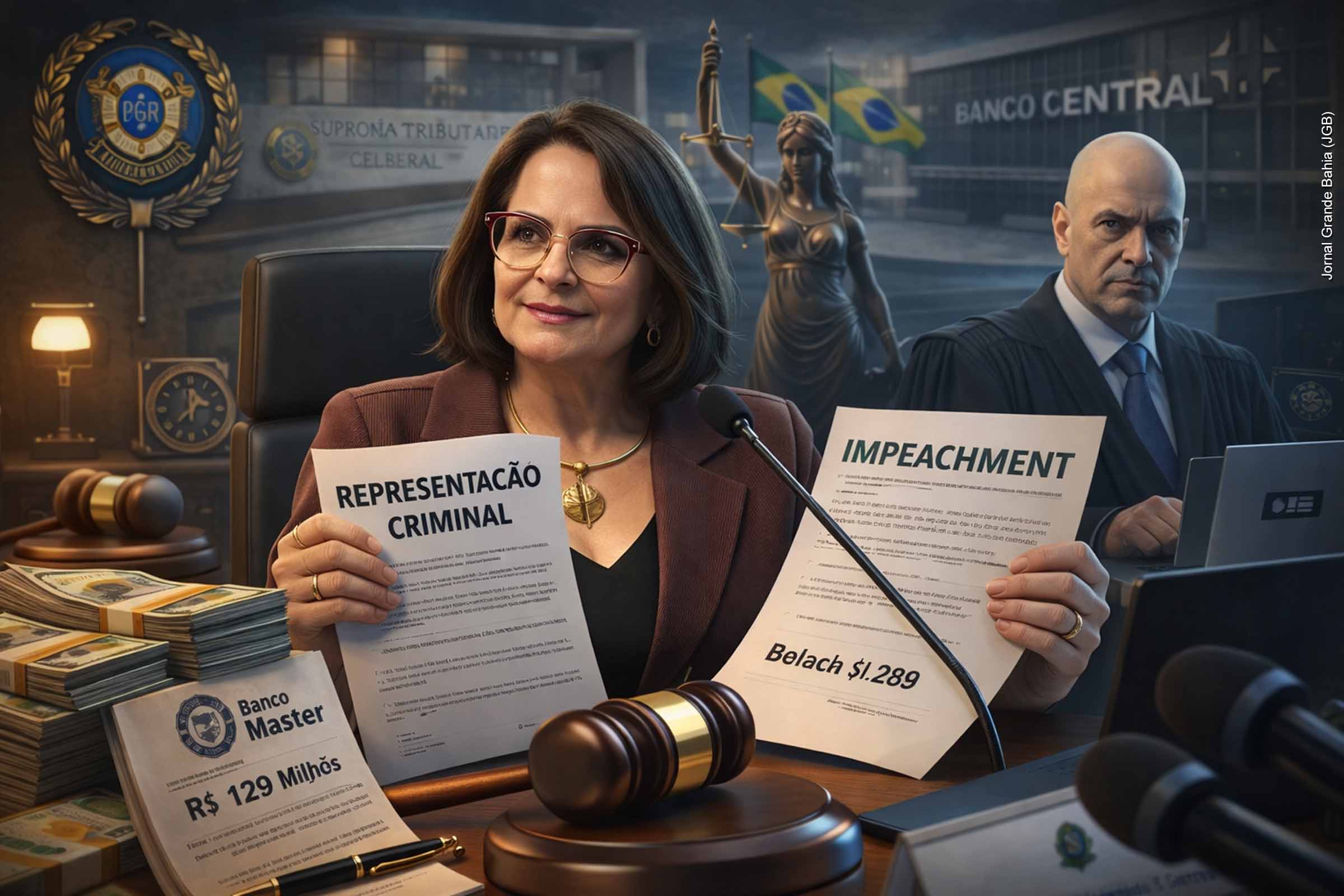 Senadores protocolam representação criminal e pedido de impeachment contra ministro do STF Alexandre de Moraes na PGR e cobra explicações