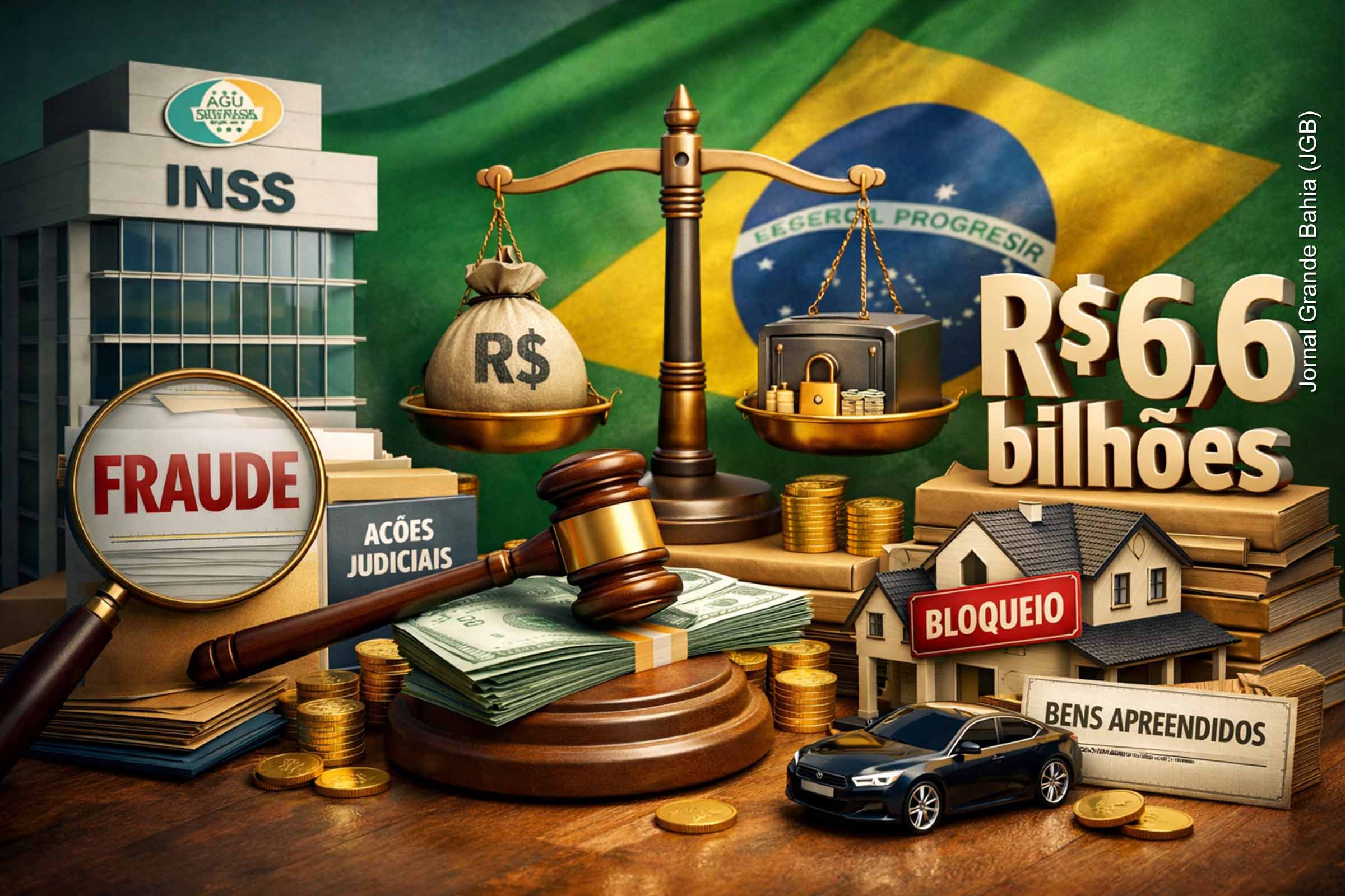 AGU cobra na Justiça mais R$ 135 milhões ligados a desvios no INSS; ações cautelares já somam R$ 6,6 bilhões