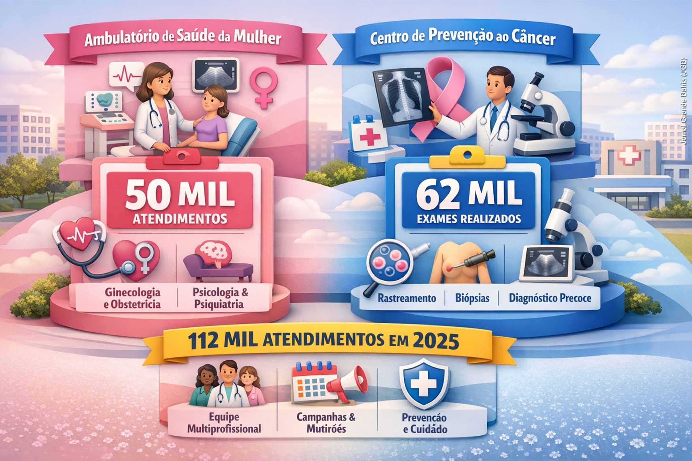 Ambulatório da Mulher de Feira de Santana ultrapassa 50 mil atendimentos em 2025 e CMPC bate recorde histórico com mais de 62 mil exames