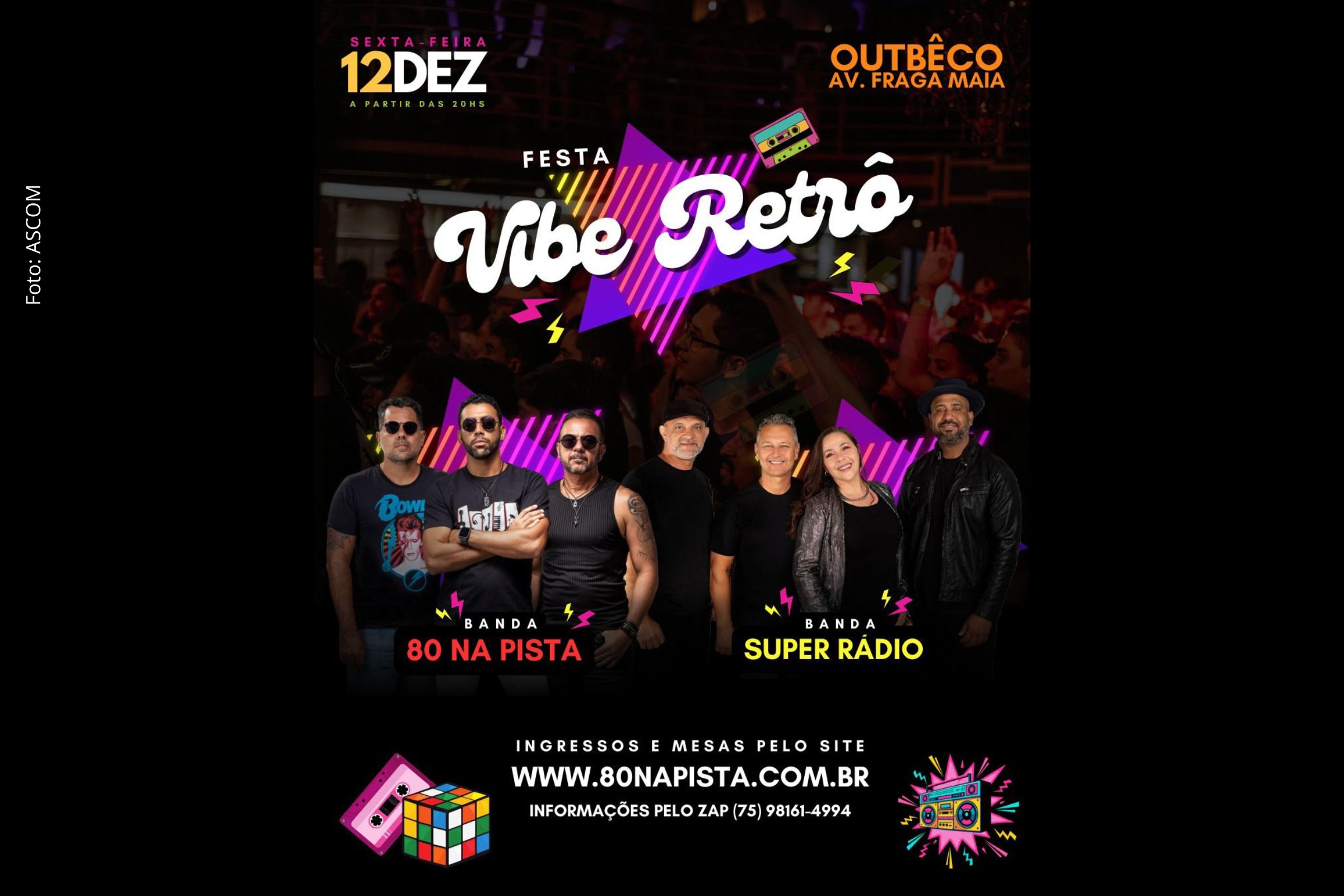 Evento no Outbêco terá repertórios nostálgicos e programação musical dedicada às décadas de ouro.