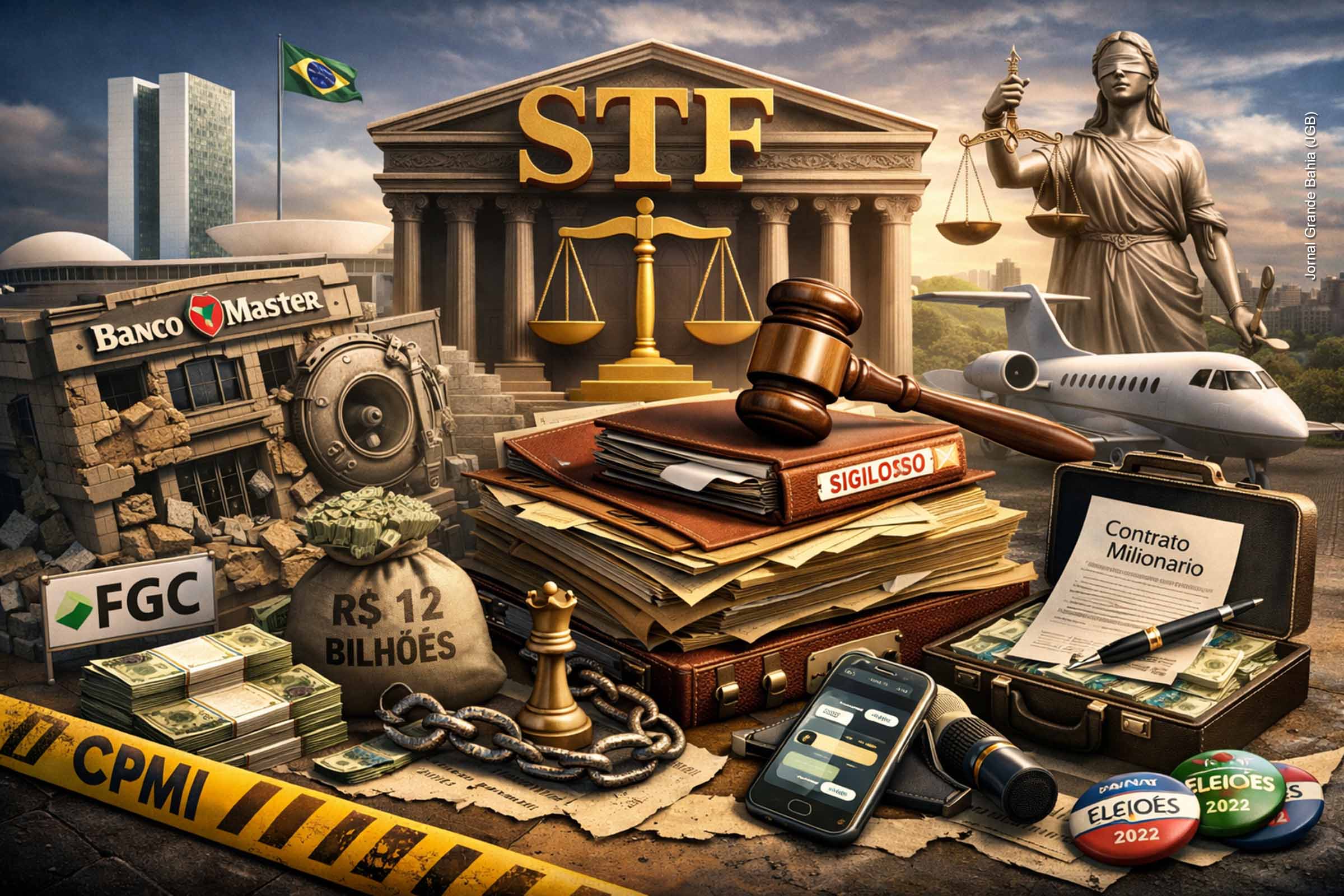 Caso Banco Master chega ao STF, expõe conexões políticas e levanta debate sobre transparência e corrupção no Judiciário