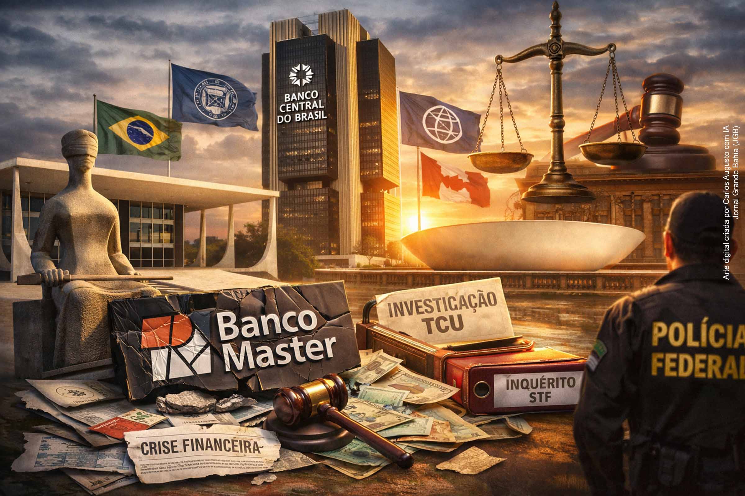 Caso Banco Master: crise institucional alcança STF, Banco Central, Congresso Nacional e entra no radar do FMI e do Banco Mundial