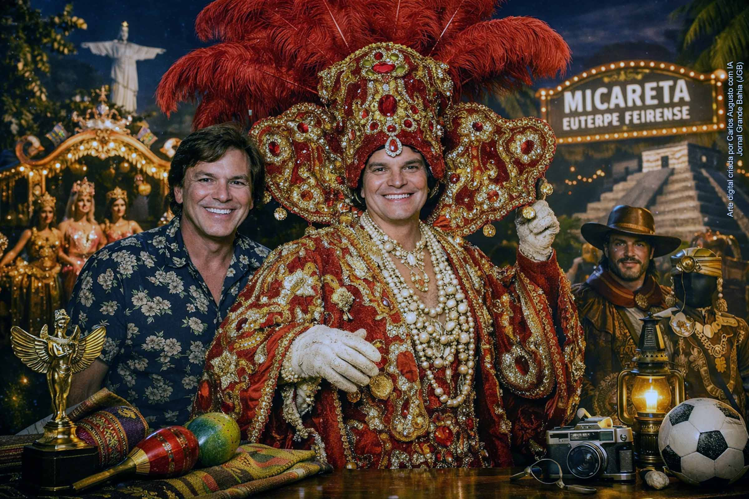 Charles Albert e André Signoret vestiram a Micareta e elevaram Feira de Santana ao circuito nacional das fantasias de luxo